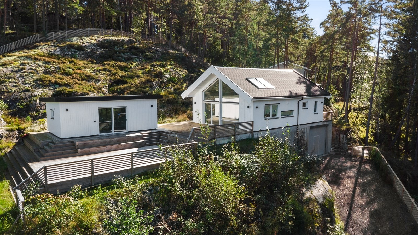 Fritidsboligen er nyoppført fra 2024. Galleribilde