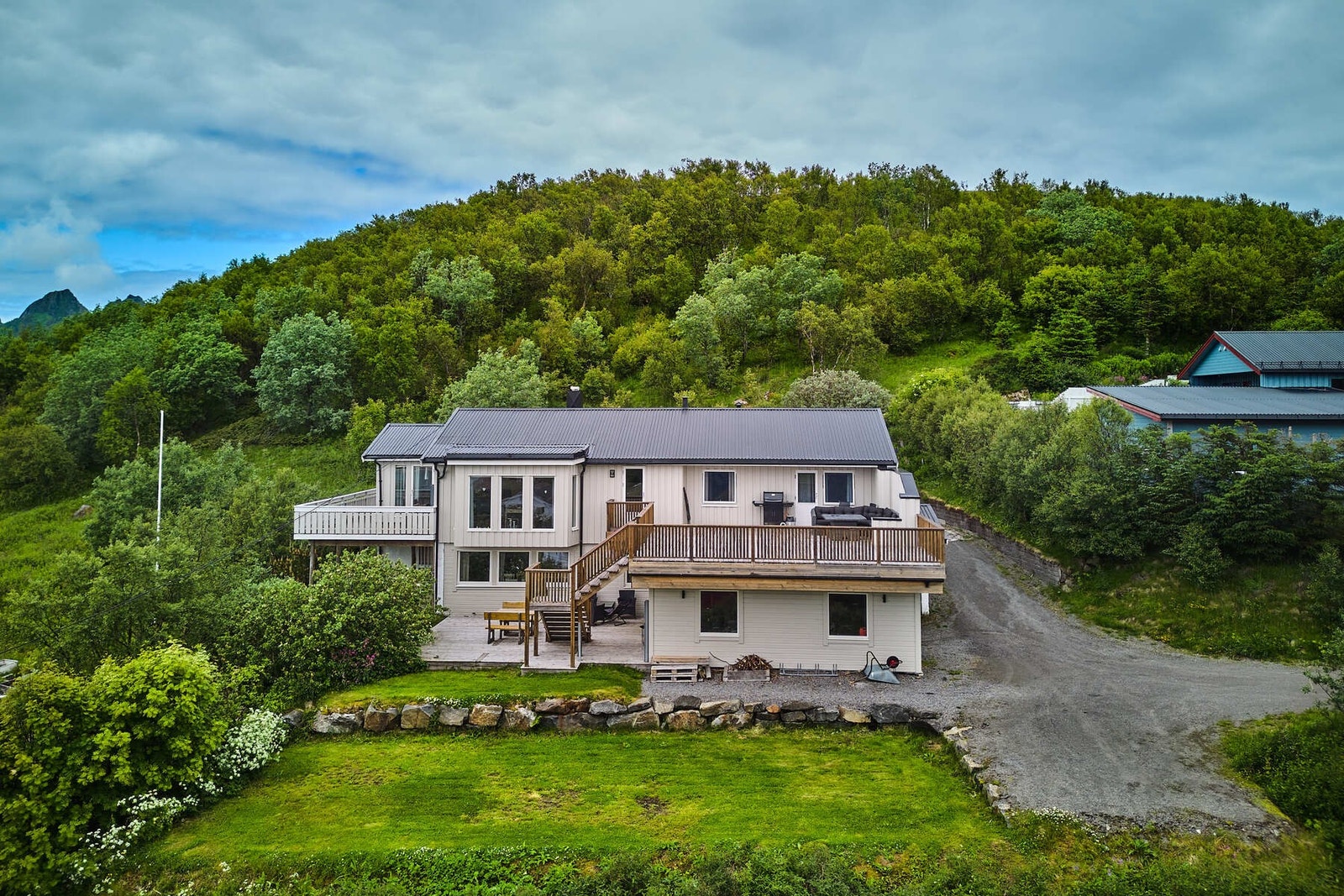 Boligen sett ovenfra Galleribilde