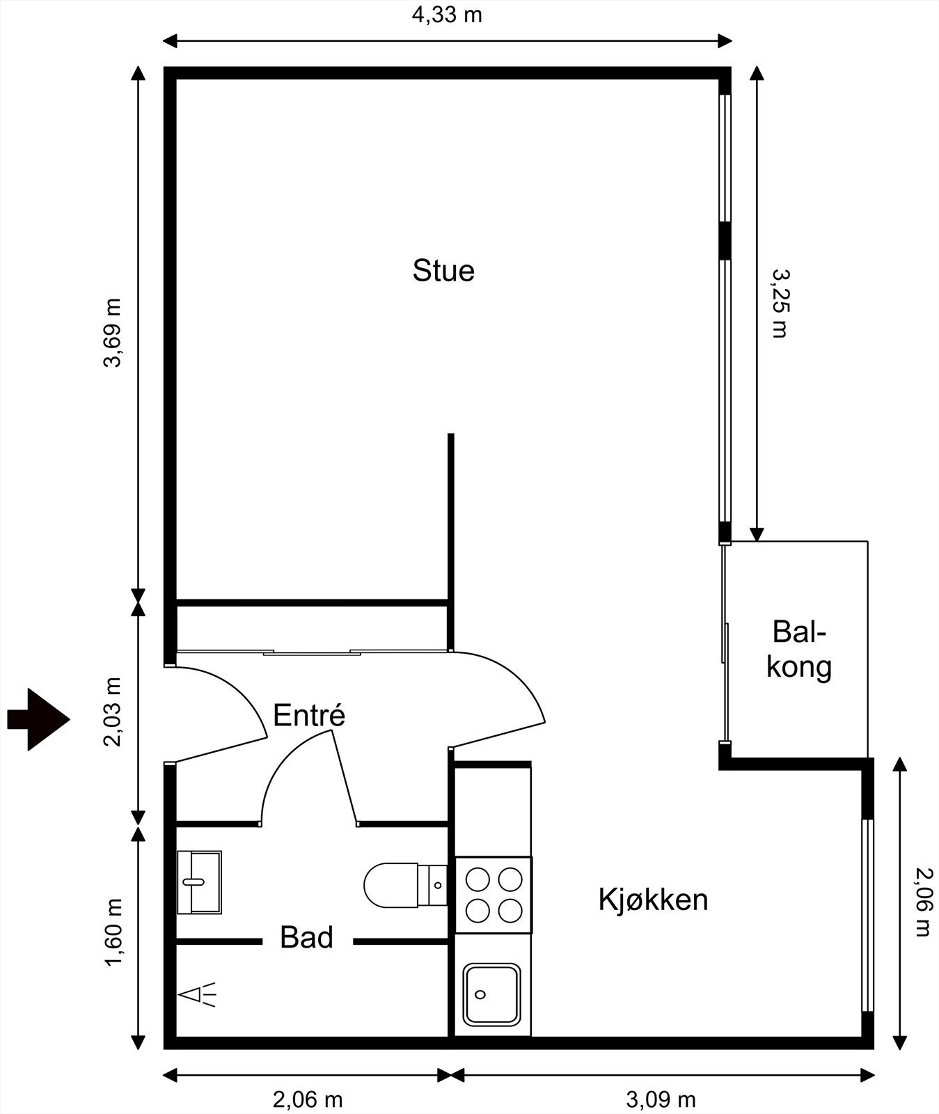 Plantegning Galleribilde