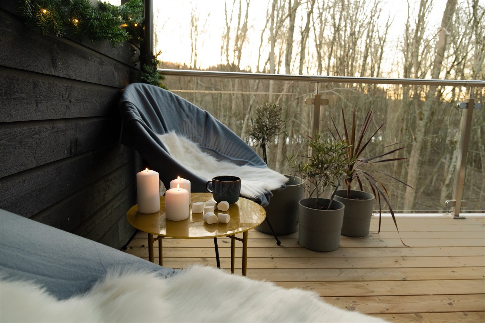 Her vil man ha god plass til utemøblement og grill Galleribilde