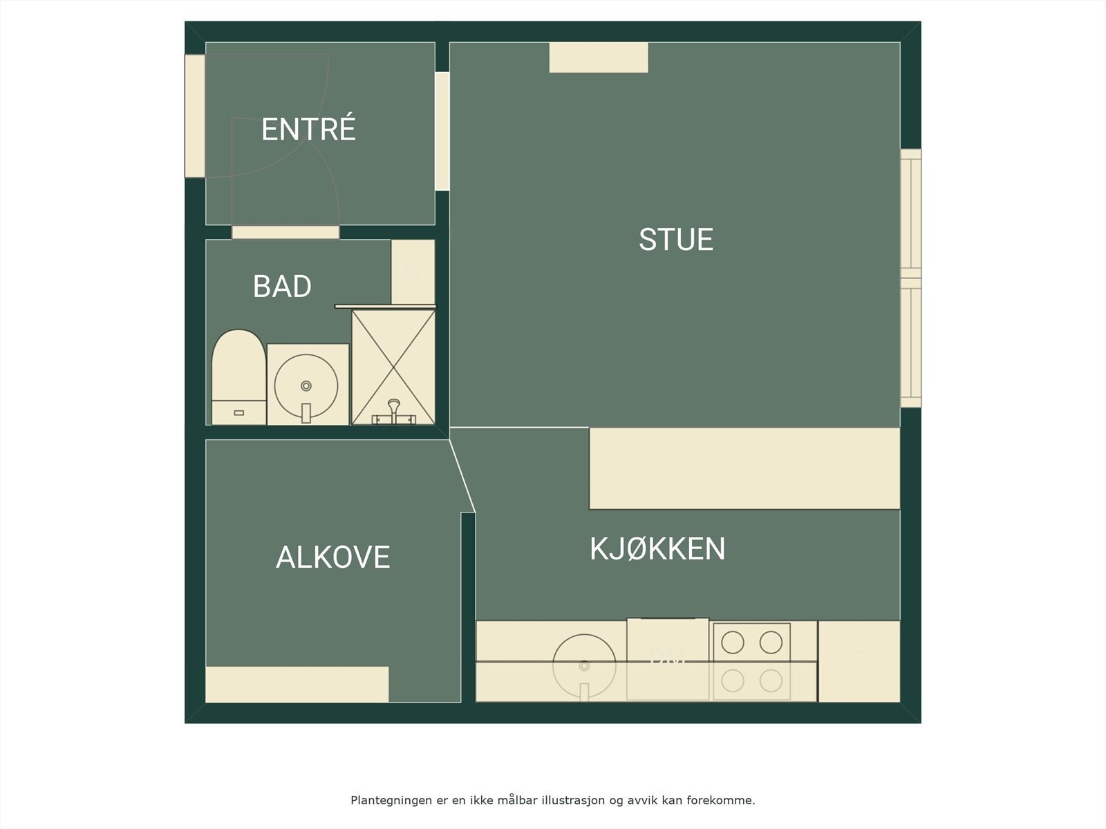 Plantegning Galleribilde