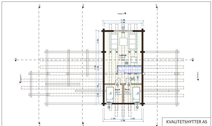 Alternativ hytte- laft planløsning hems Galleribilde