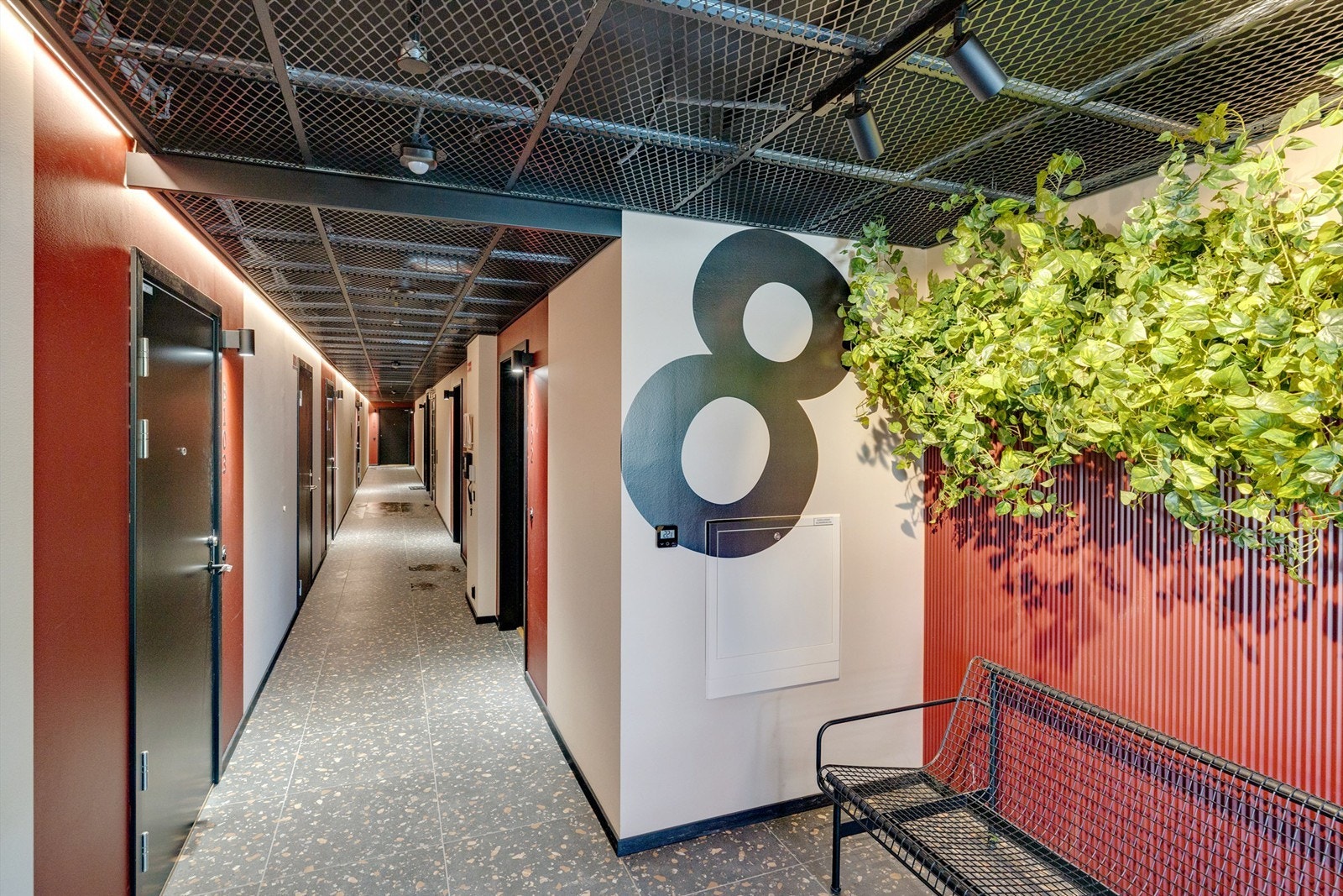 Innbydende felles inngangsparti Galleribilde