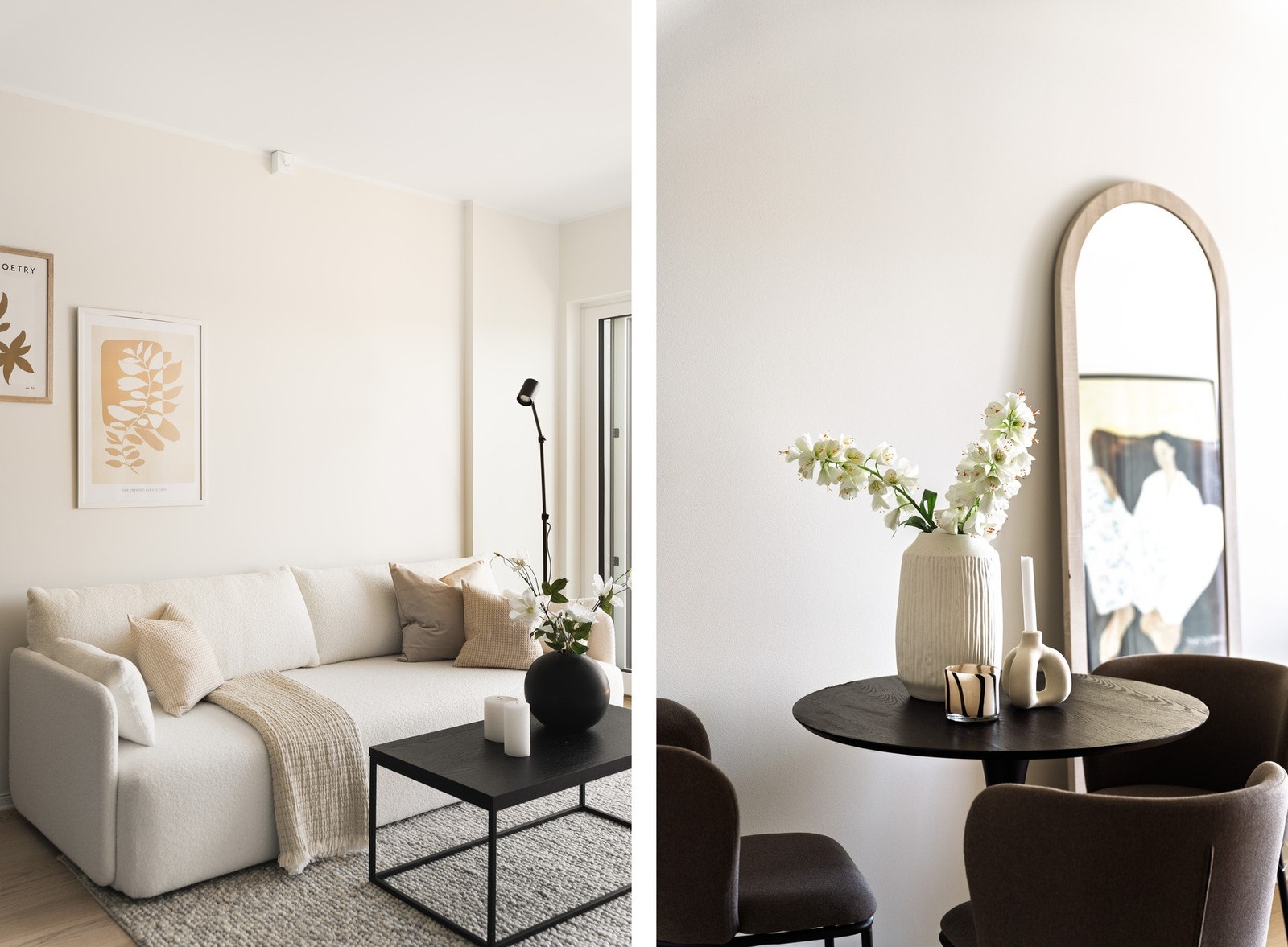 Overflatene er malt i en lys og behagelig fargetone. Galleribilde