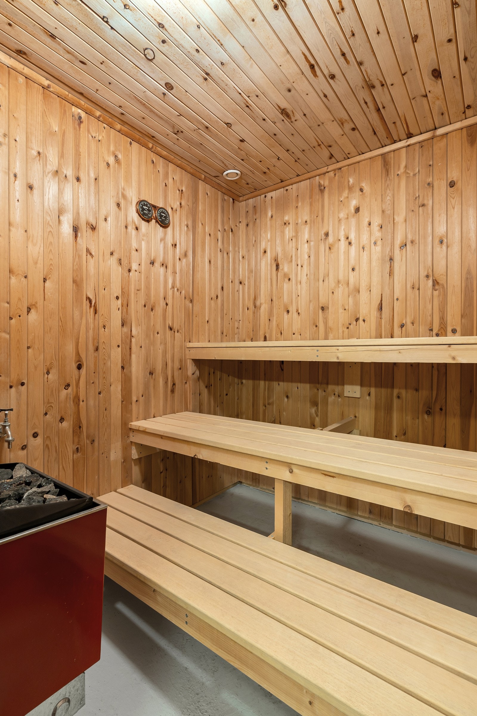 Badstu i tilknytning til bad. Galleribilde