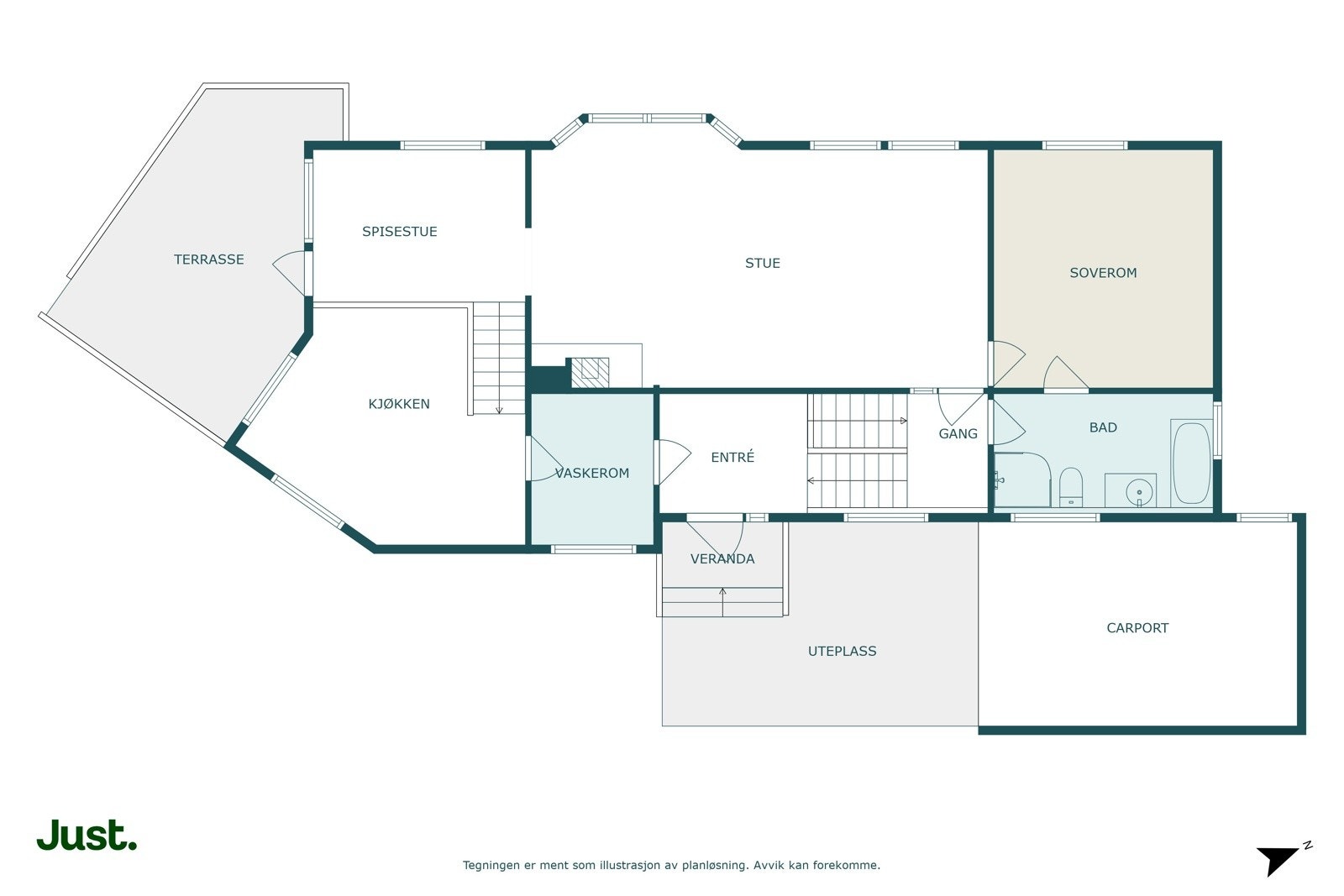 Planskisse plan 2. Galleribilde