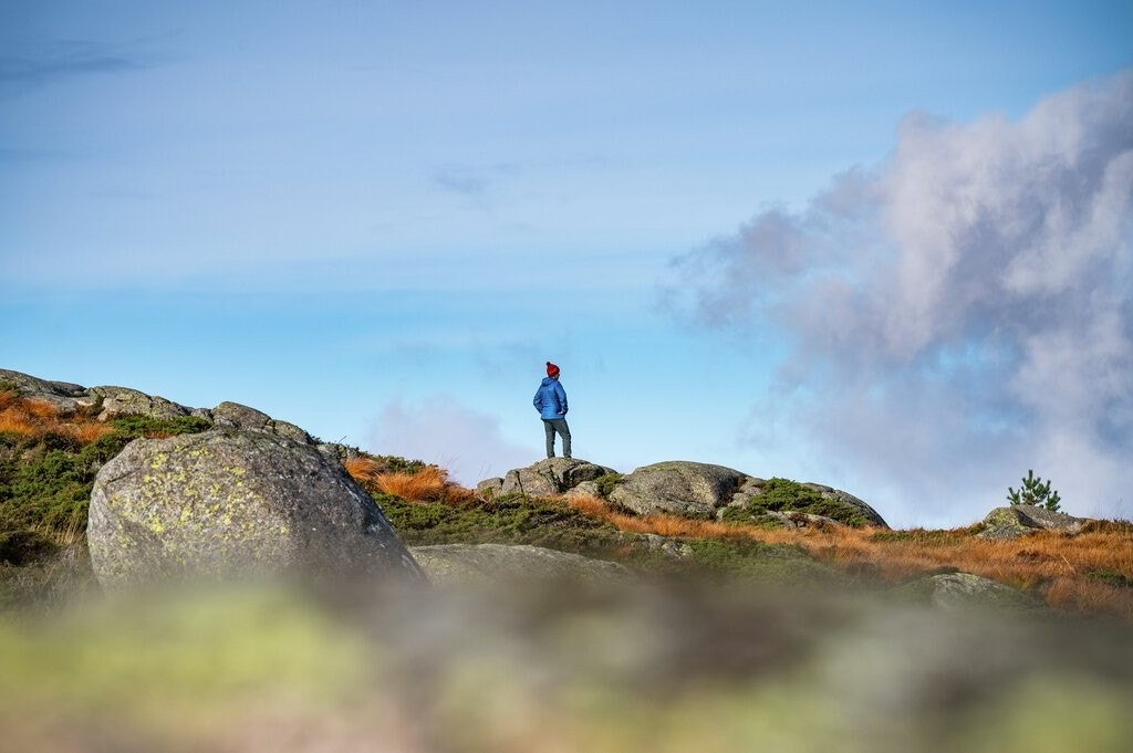 - Det er flotte turområder i området, blant annet Damsgårdsfjellet og Lyderhorn - Galleribilde
