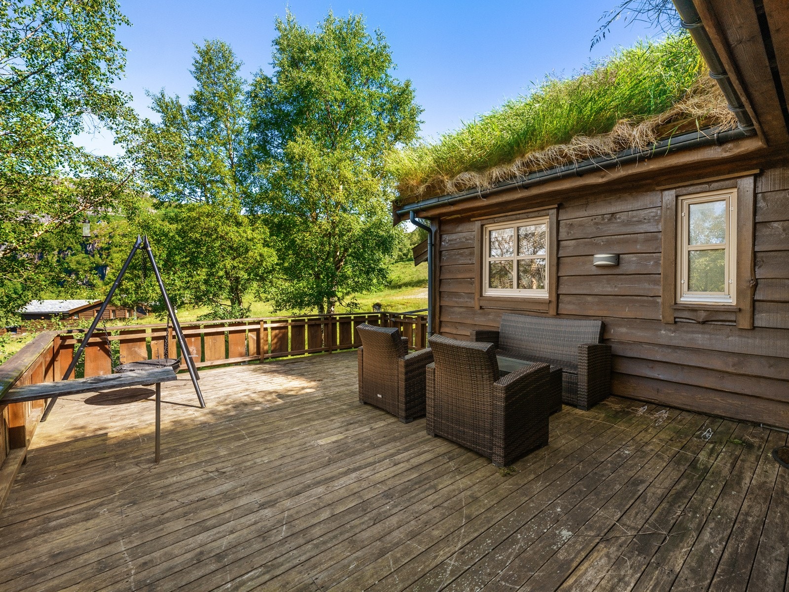 To terrasser som er knyttet sammen. Galleribilde