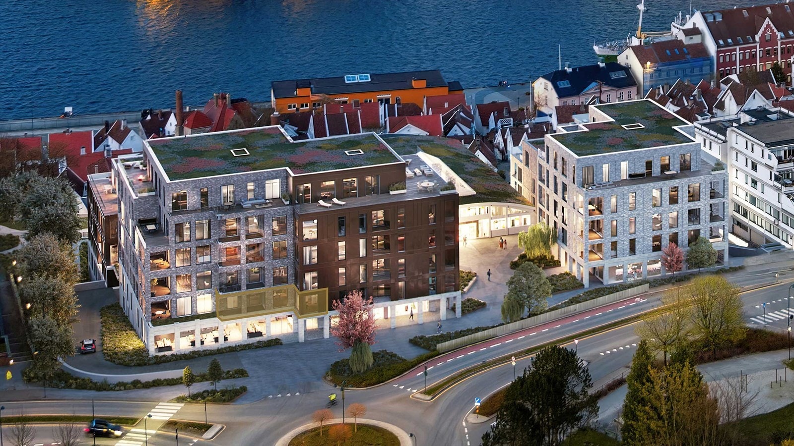 Illustrasjon. Parkeringsplass kan leies i Smedvigkvartalet like ved. Sportsbod i garasjeanlegget i tillegg til bod ca. 10 kvm i gangen ved leiligheten. Galleribilde