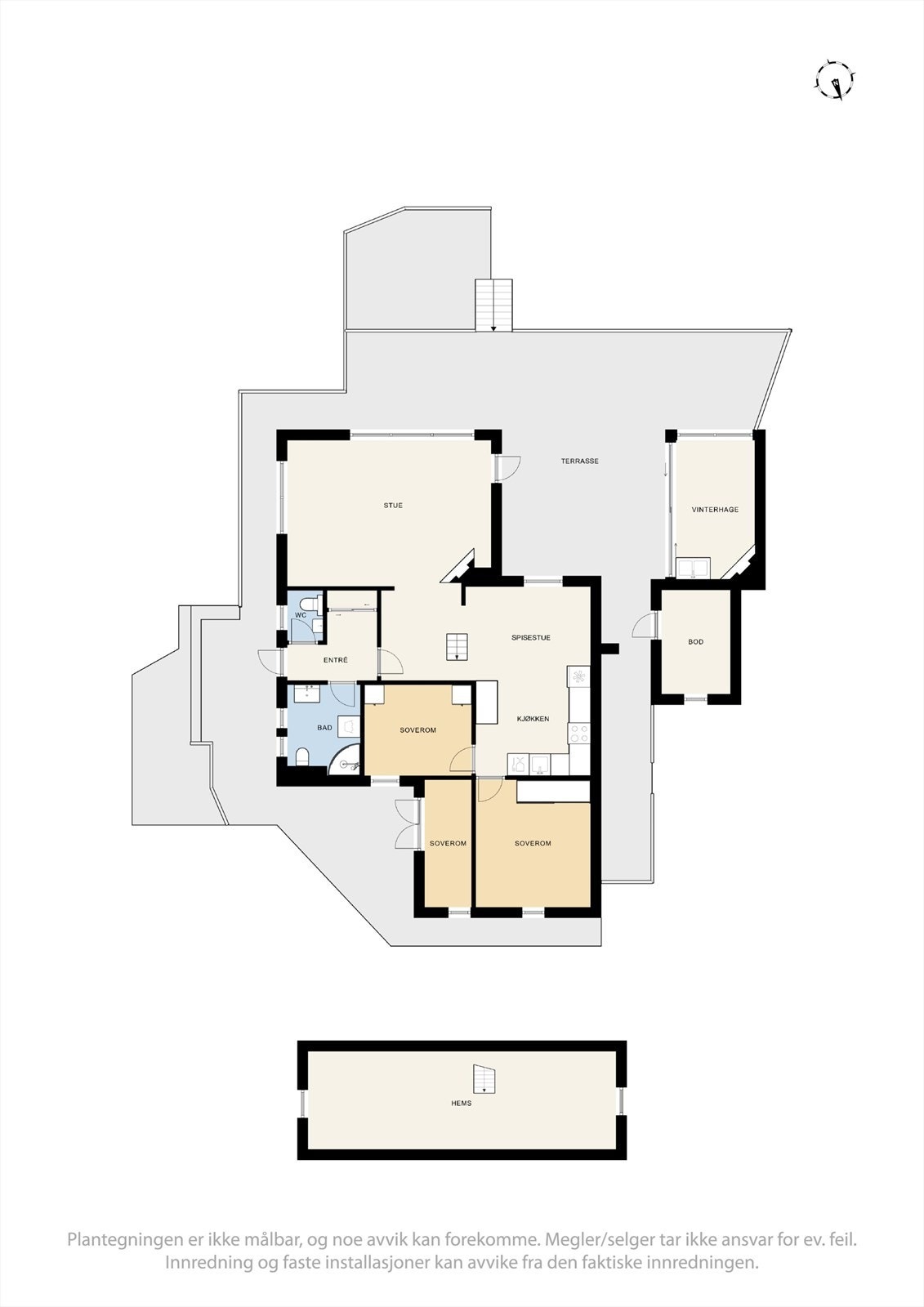 Plantegning for Krøsstangvegen 107 Galleribilde