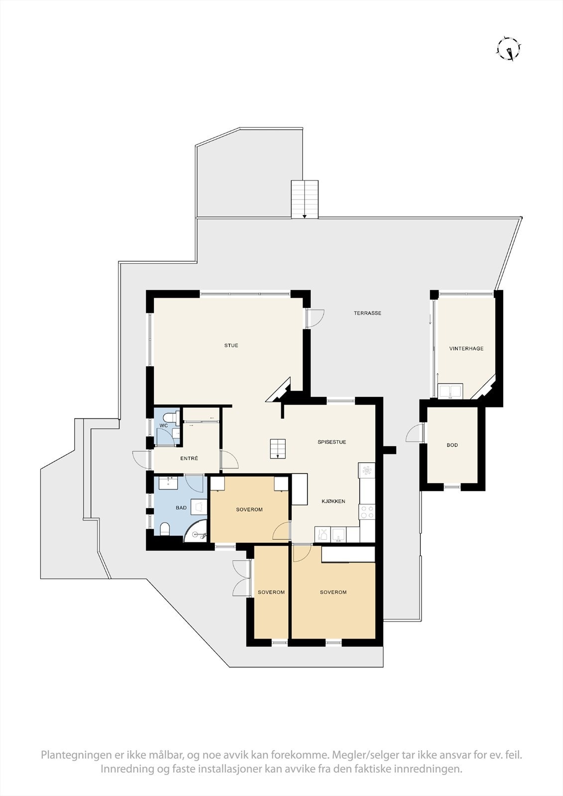 Plantegning hovedetasje Galleribilde