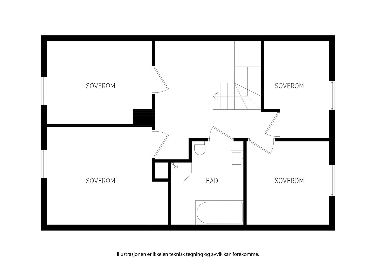 Plantegning 2 etasje Galleribilde