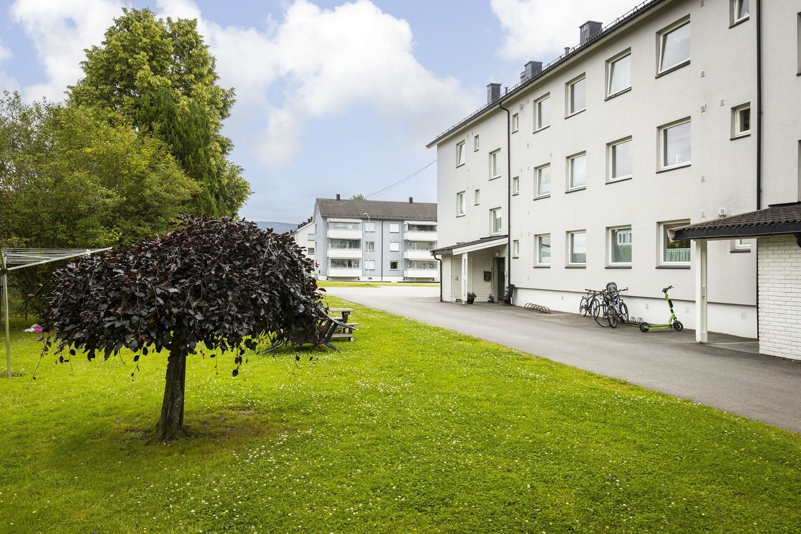 Fasade og inngang til felles trappeoppgang Galleribilde