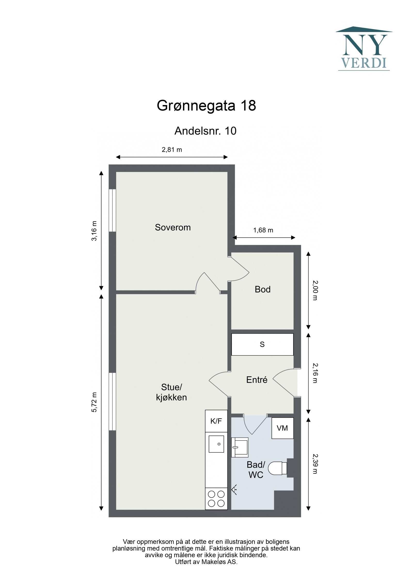 Plantegning Galleribilde