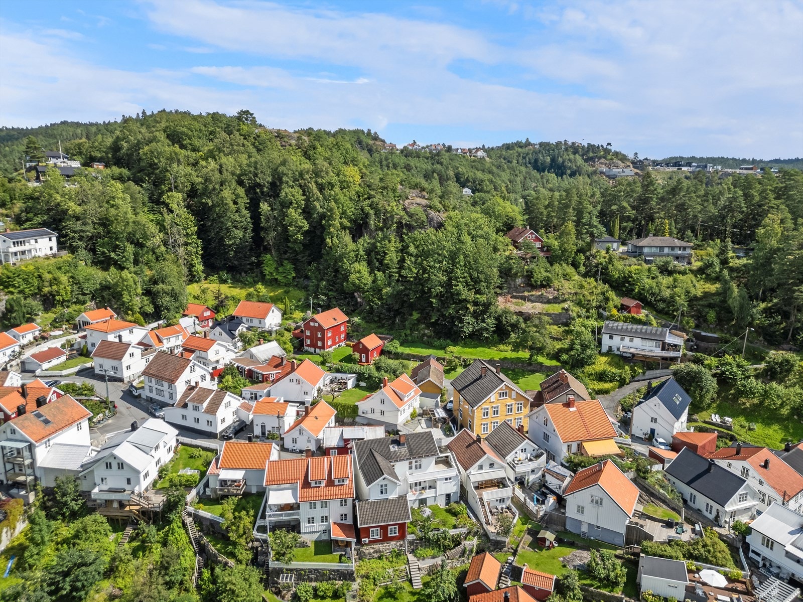 Dronebilde over Østerkleiv Galleribilde