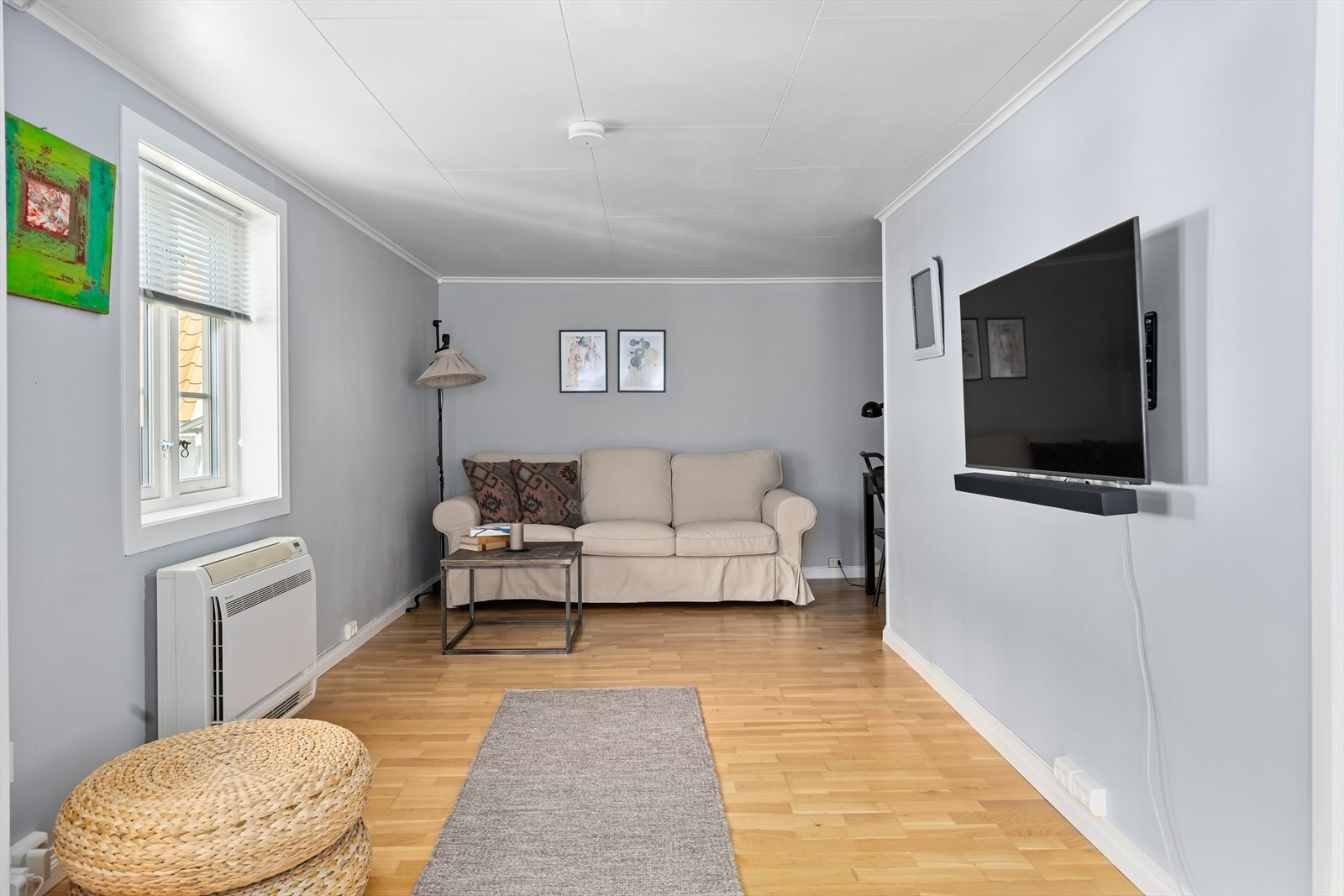 Stue med varmepumpe Galleribilde