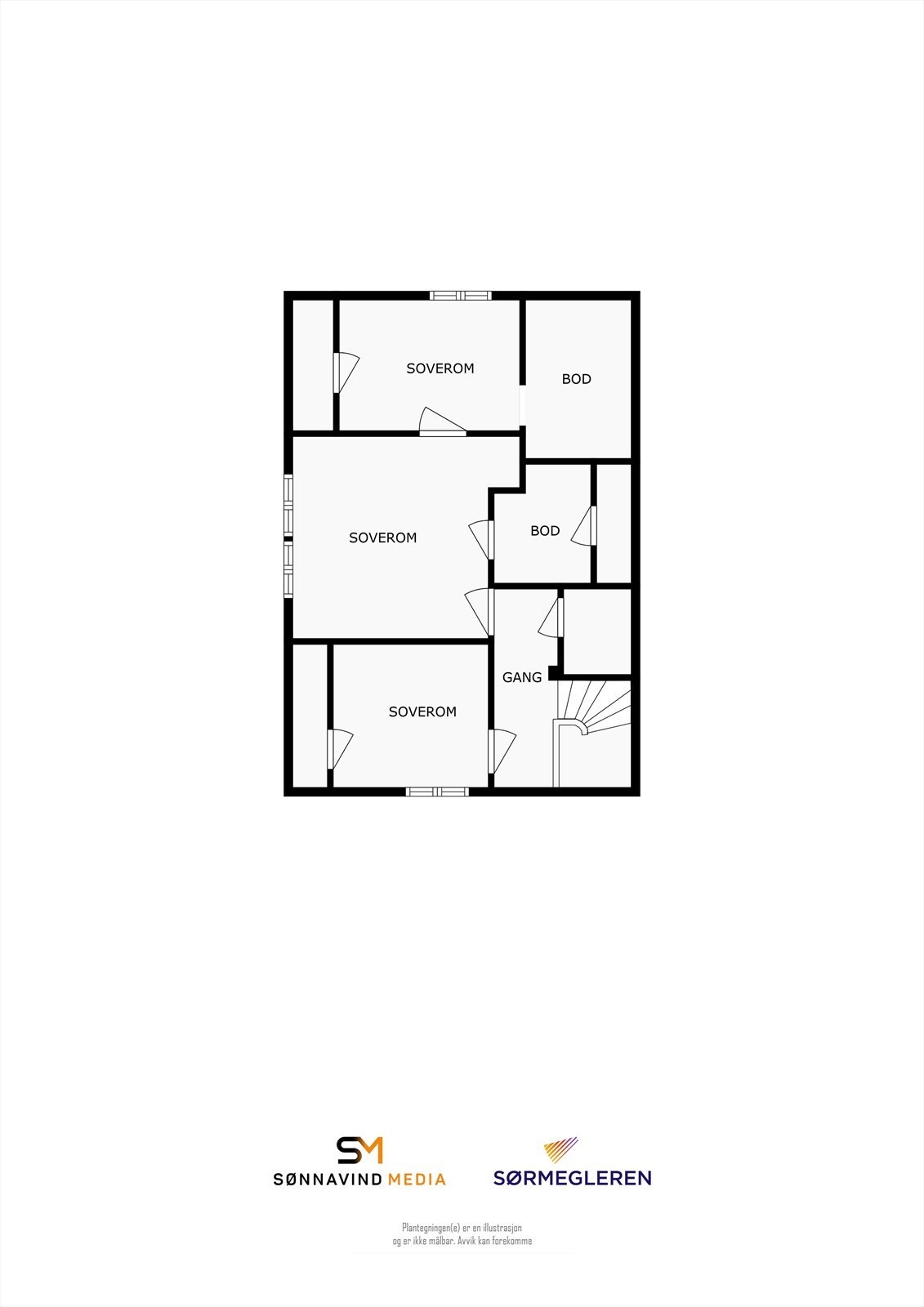 Plantegning 2. etasje Galleribilde