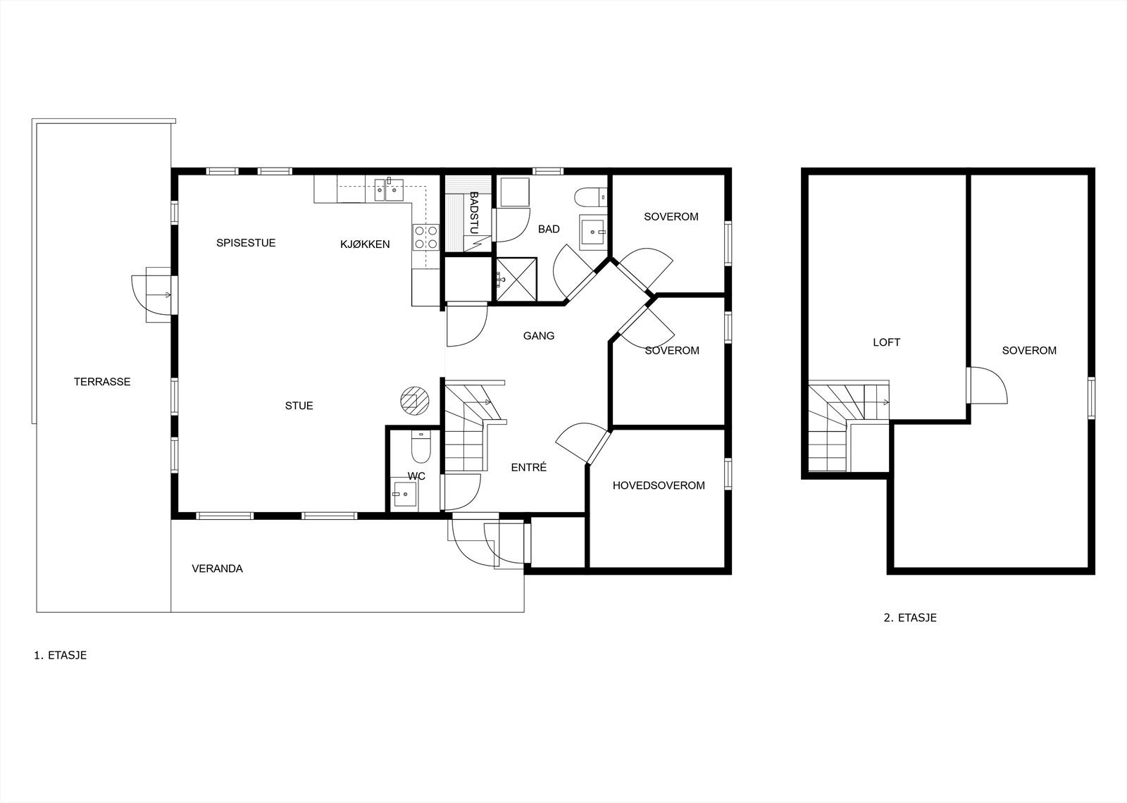 Plantegning, avvik kan forekomme. Galleribilde