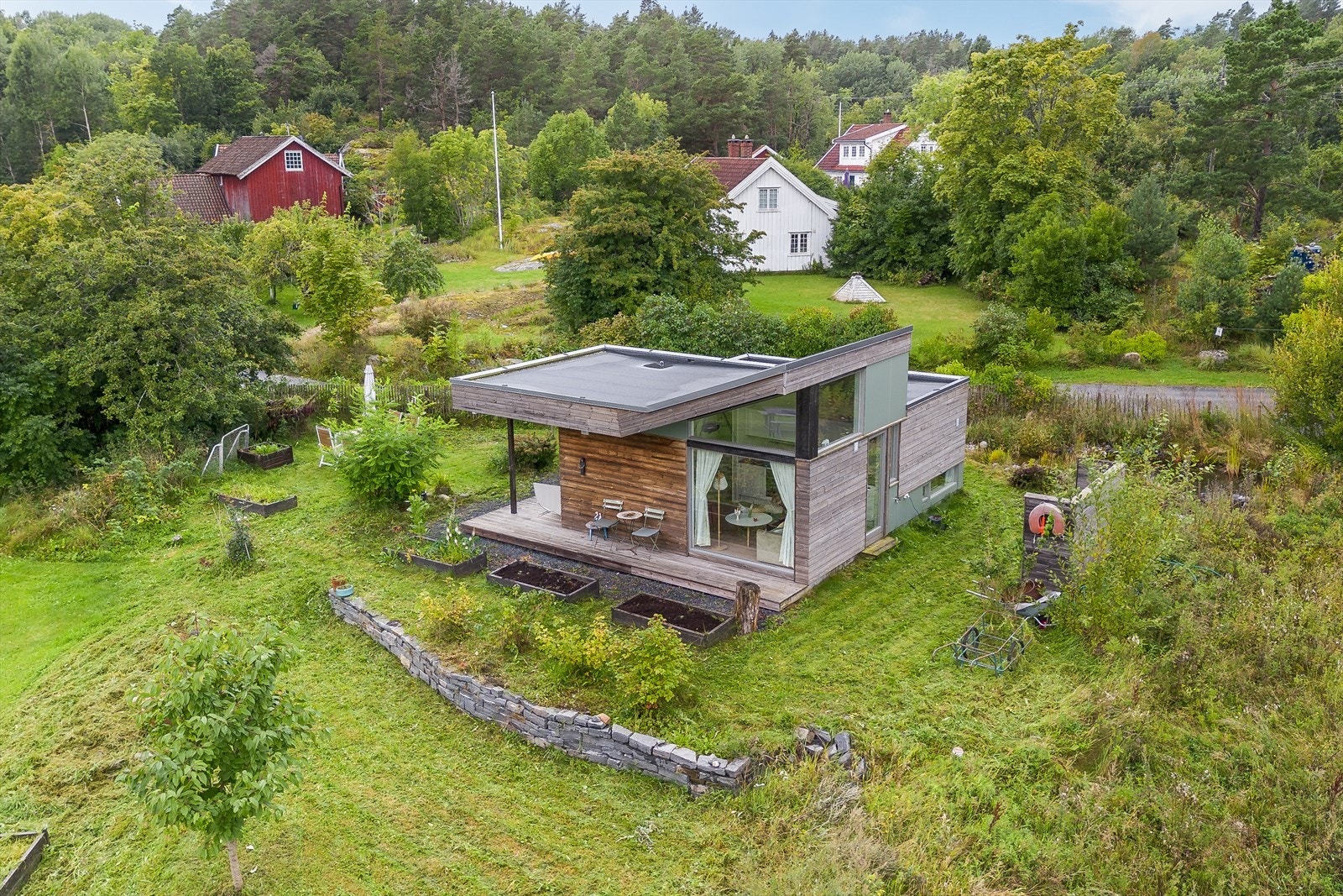 Hytta er tegnet av Snøhetta Galleribilde