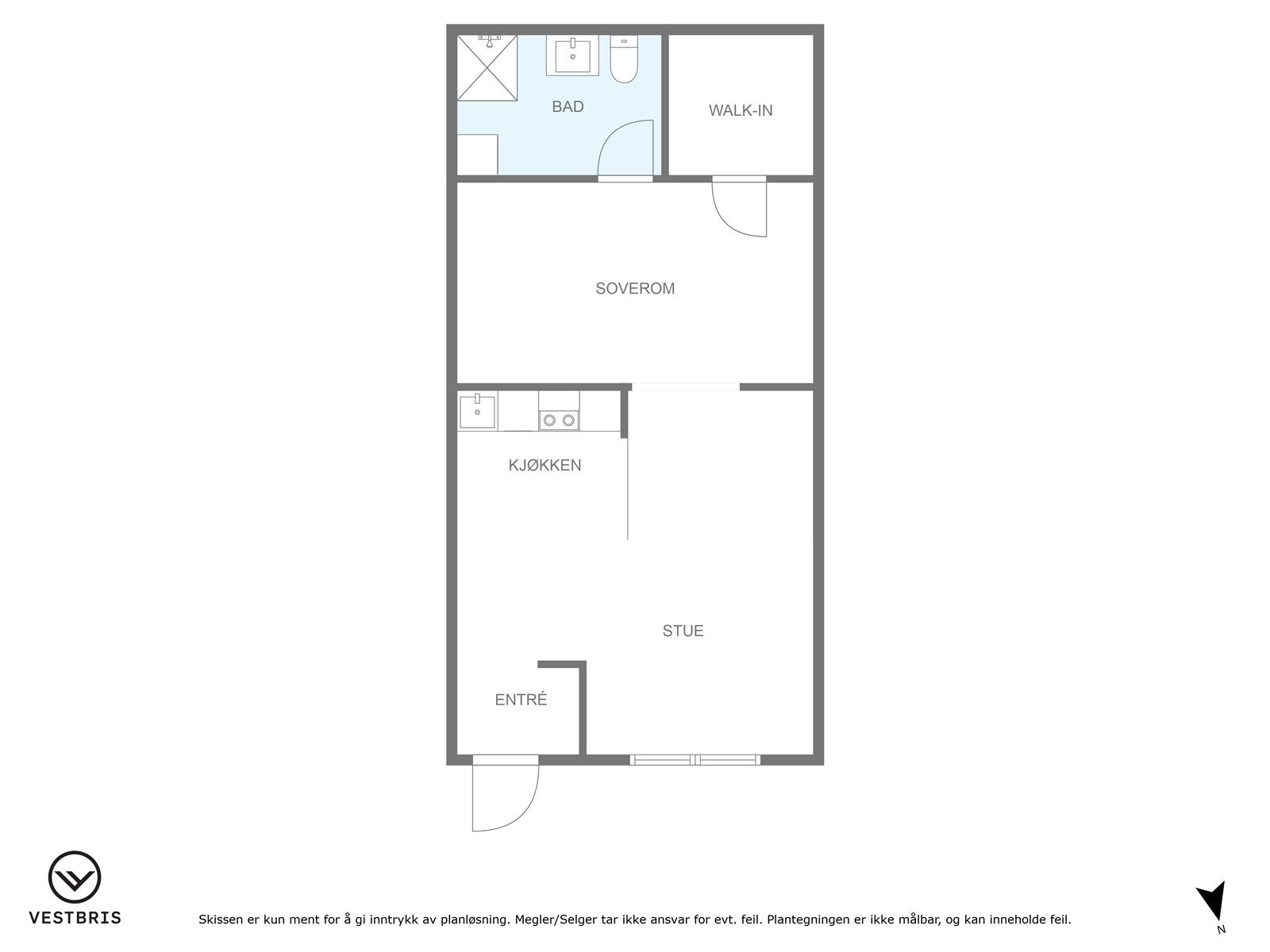 Planløsning Seksjon nr 8 og 9 Galleribilde