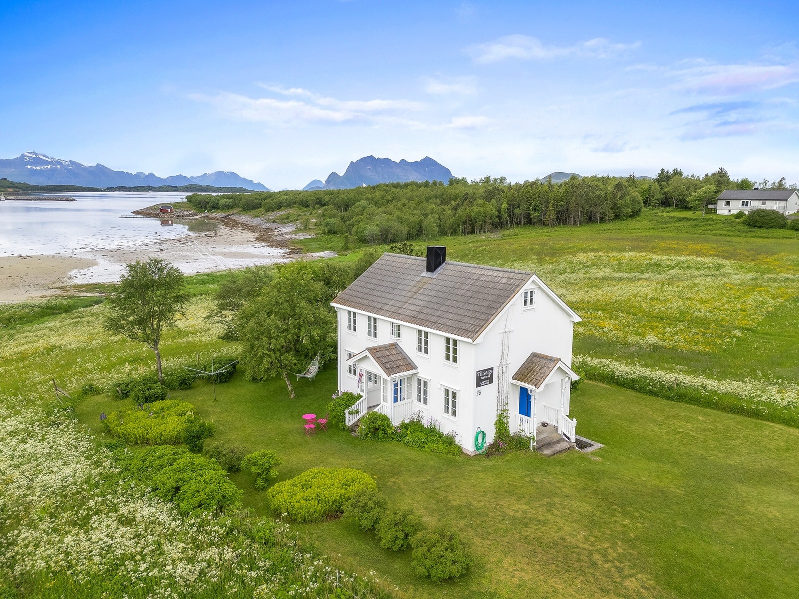 Perfekt for bade- og fiskemuligheter. Galleribilde