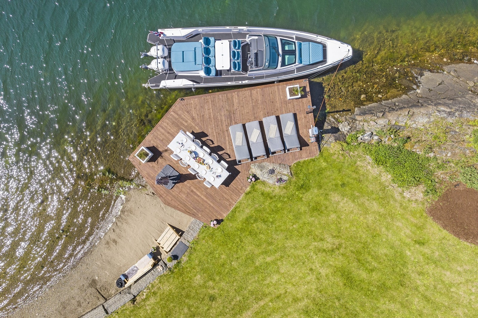 Her kan barn og barnebarn kose seg med for eksempel krabbefiske. Galleribilde