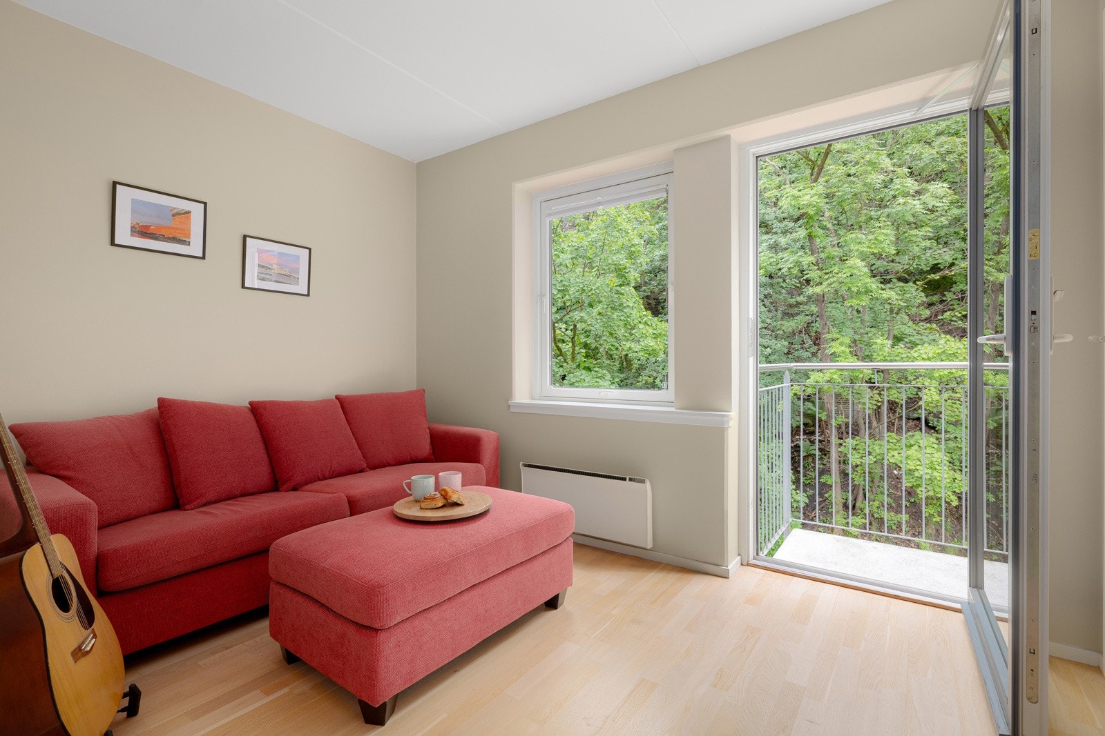 Med to soverom egner det ene seg ypperlig for gjesteværelse, barnerom eller hjemmekontor. Galleribilde