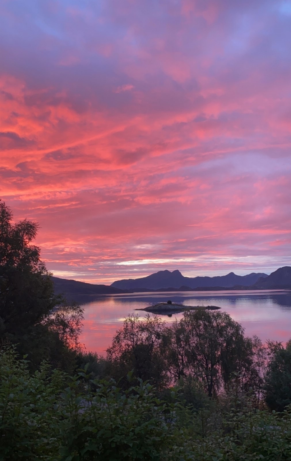 Privat bilde tatt fra veranda. Galleribilde
