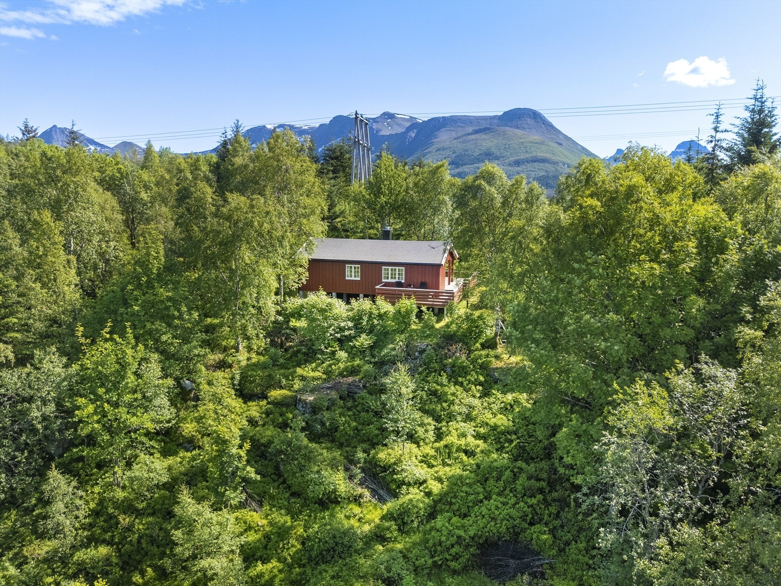 Kort sti fra naust til hytte. Galleribilde