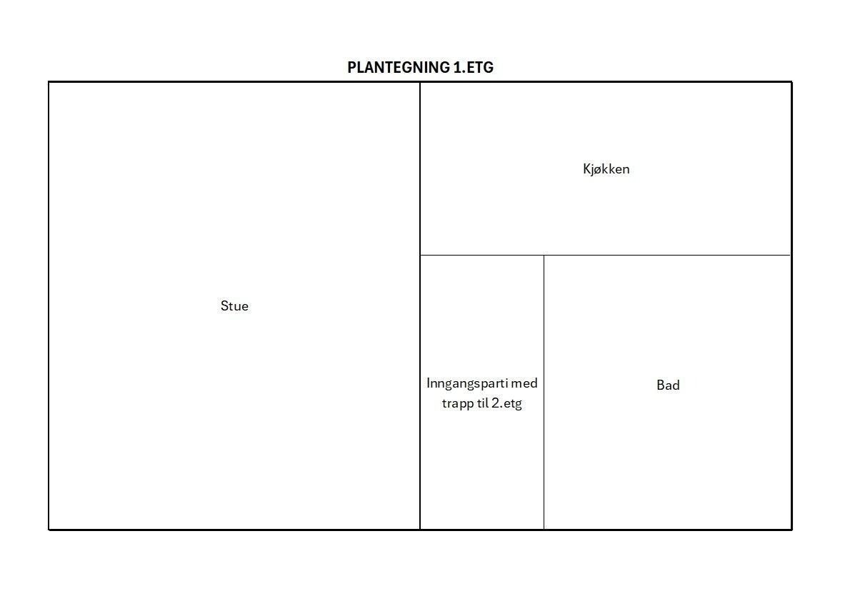 Plantegning 1.etg Galleribilde