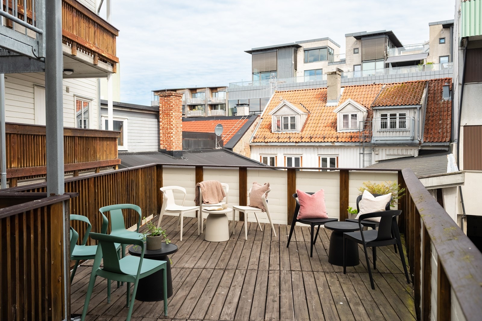 Sameiet disponerer en felles terrasse som fritt kan benyttes. Galleribilde