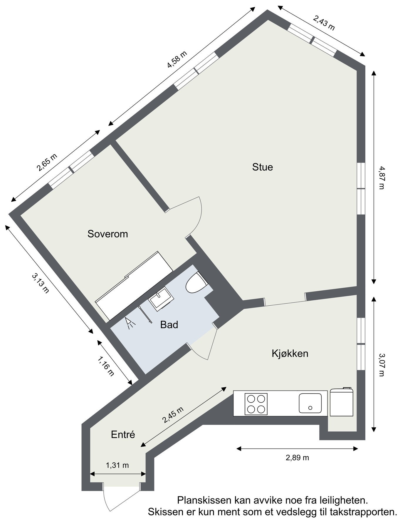 La oss starte med plantegningen så du får orientert deg. Galleribilde