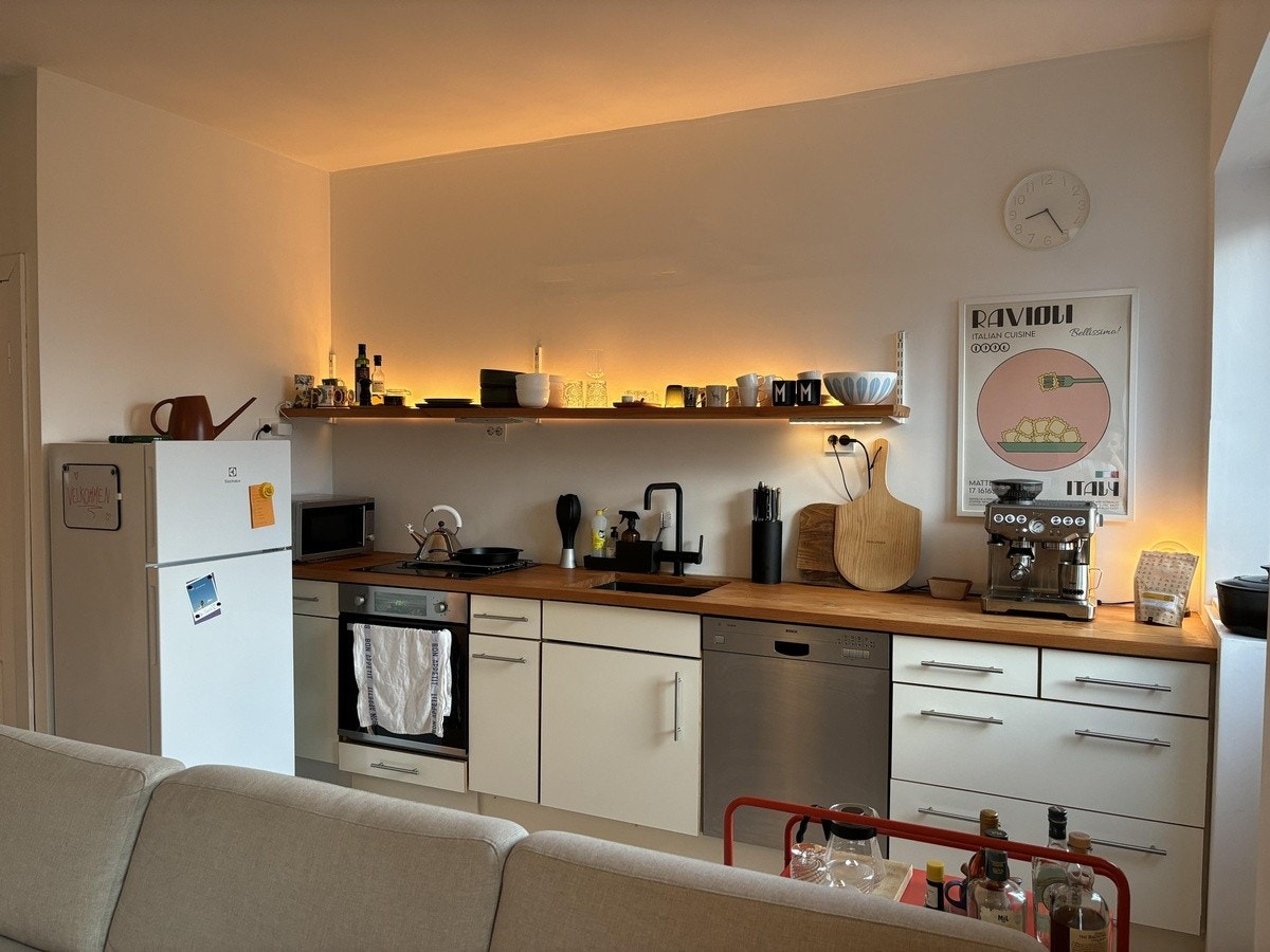 Planløsning slik nåværende leietakere har innredet. Galleribilde