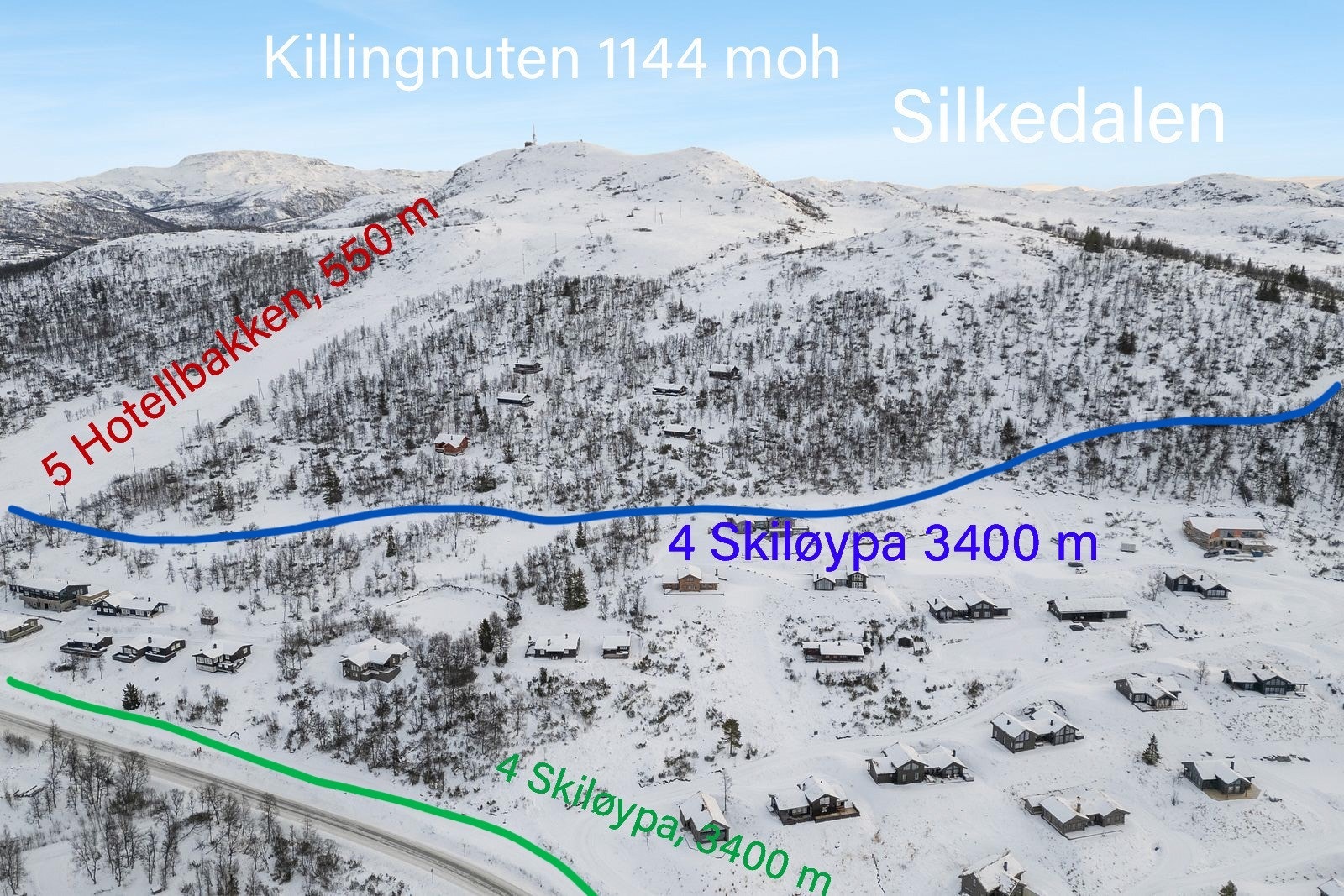 omten har en svært sentral beliggenhet, med enkel tilgang til både alpinanlegg og langrennsløyper. Galleribilde