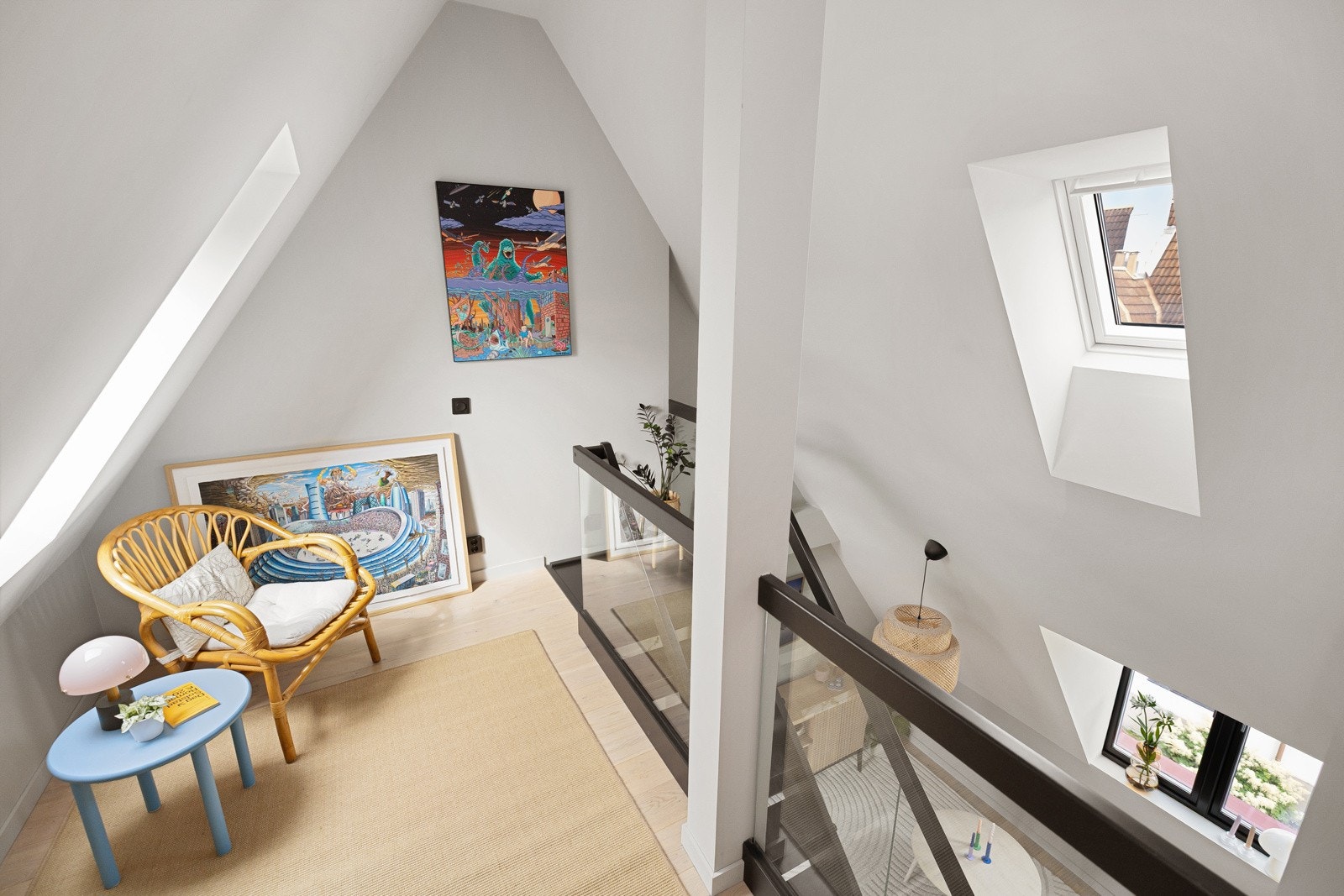 Den åpne løsningen gir en takhøyde på opptil ca. 5,53 meter på det høyeste! Galleribilde