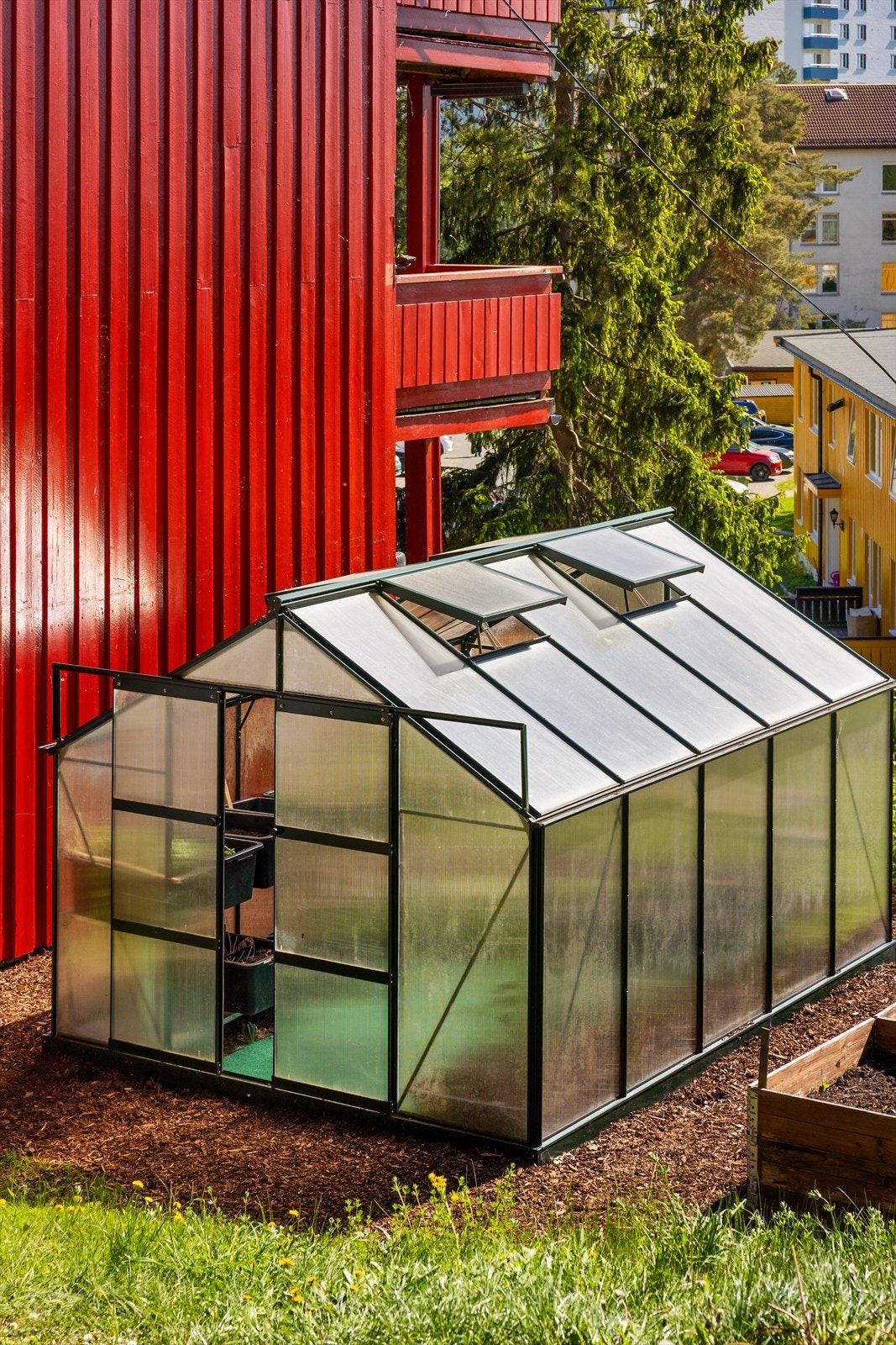 Her er det også mulighet for plantekasse og dyrking selv. Galleribilde