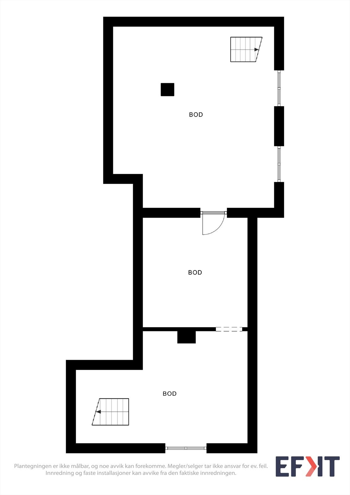 Plantegning av kjeller Galleribilde