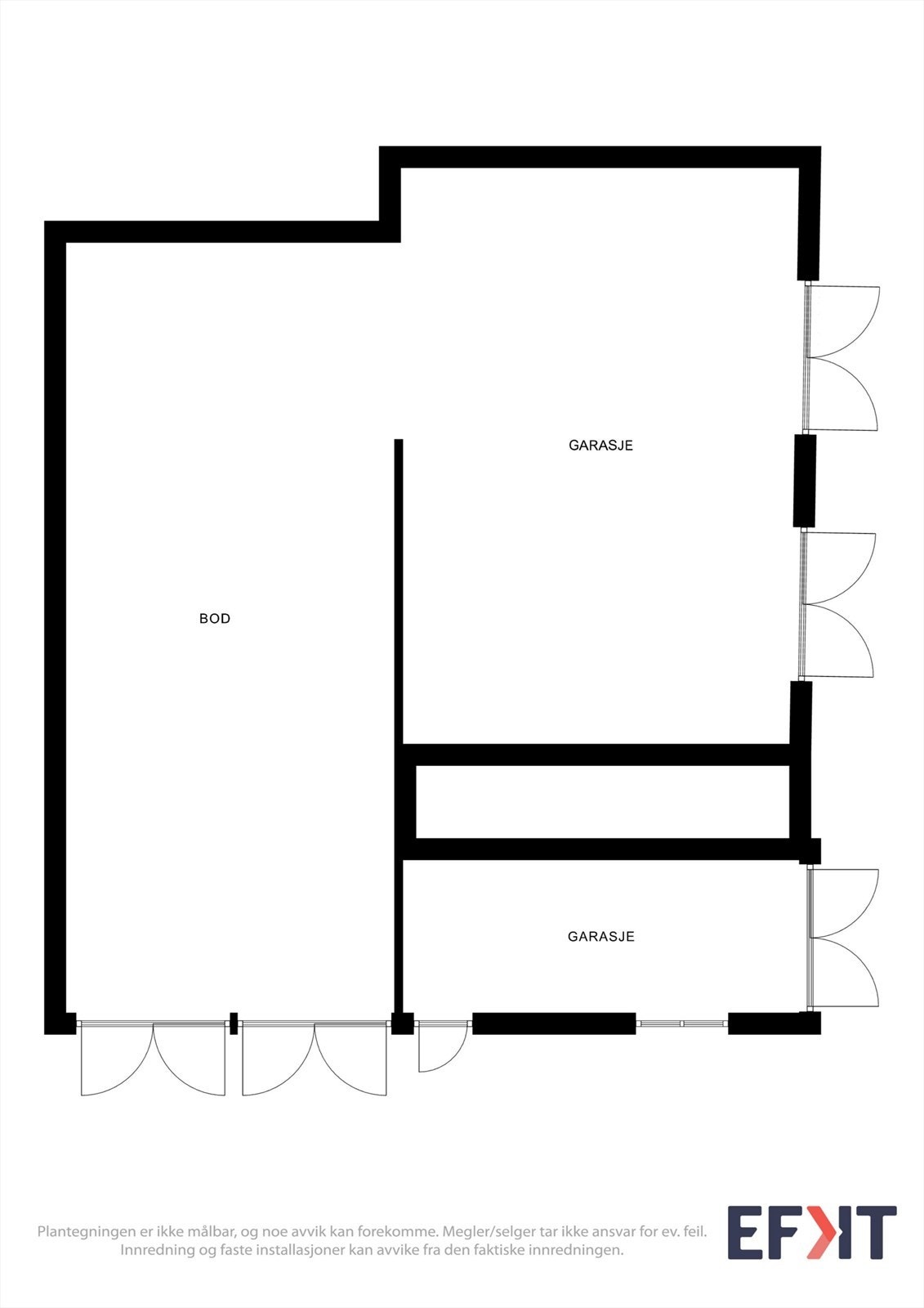 Plantegning av garasjen Galleribilde