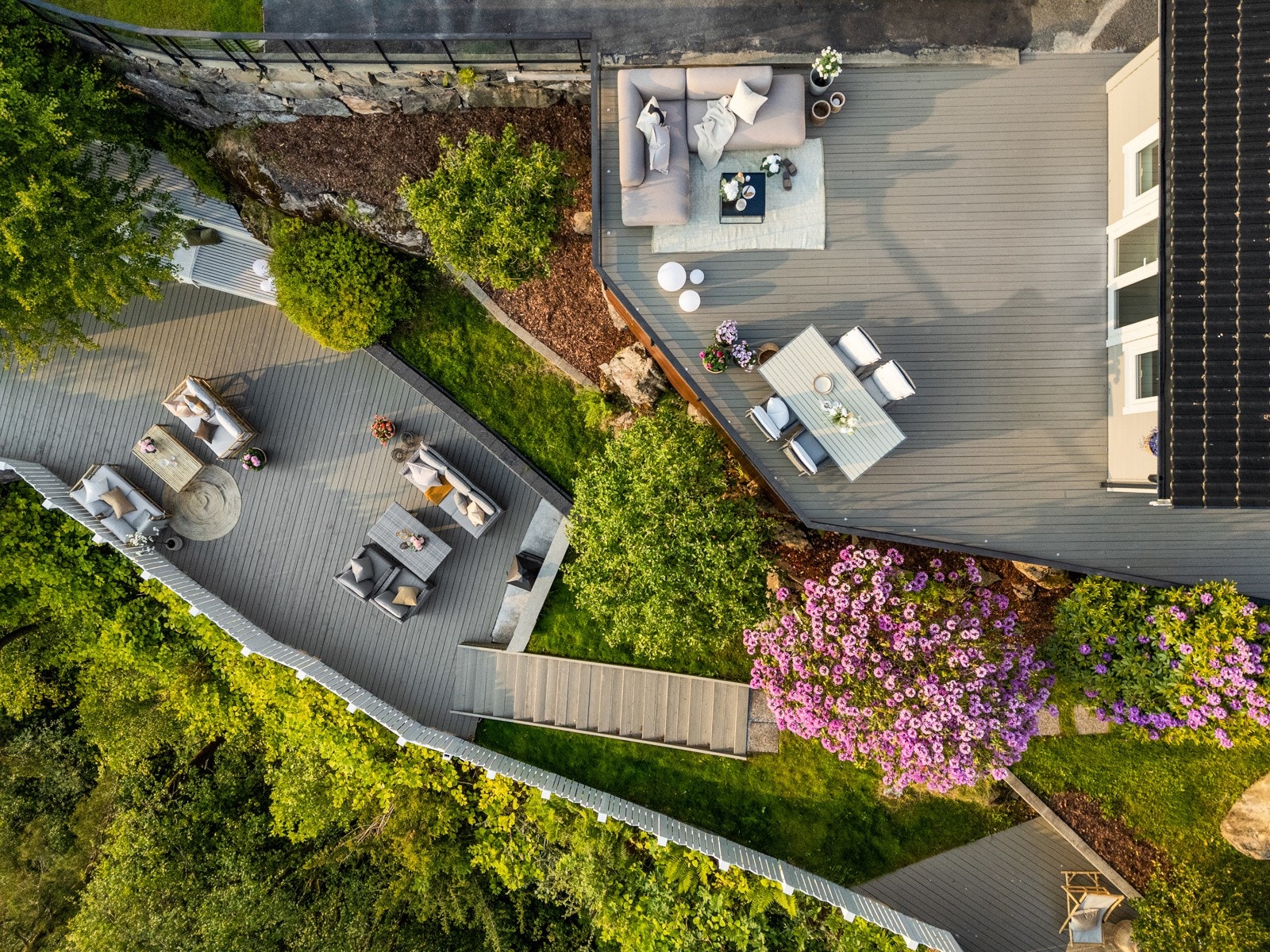 - Dronebilde av terrasser - Galleribilde