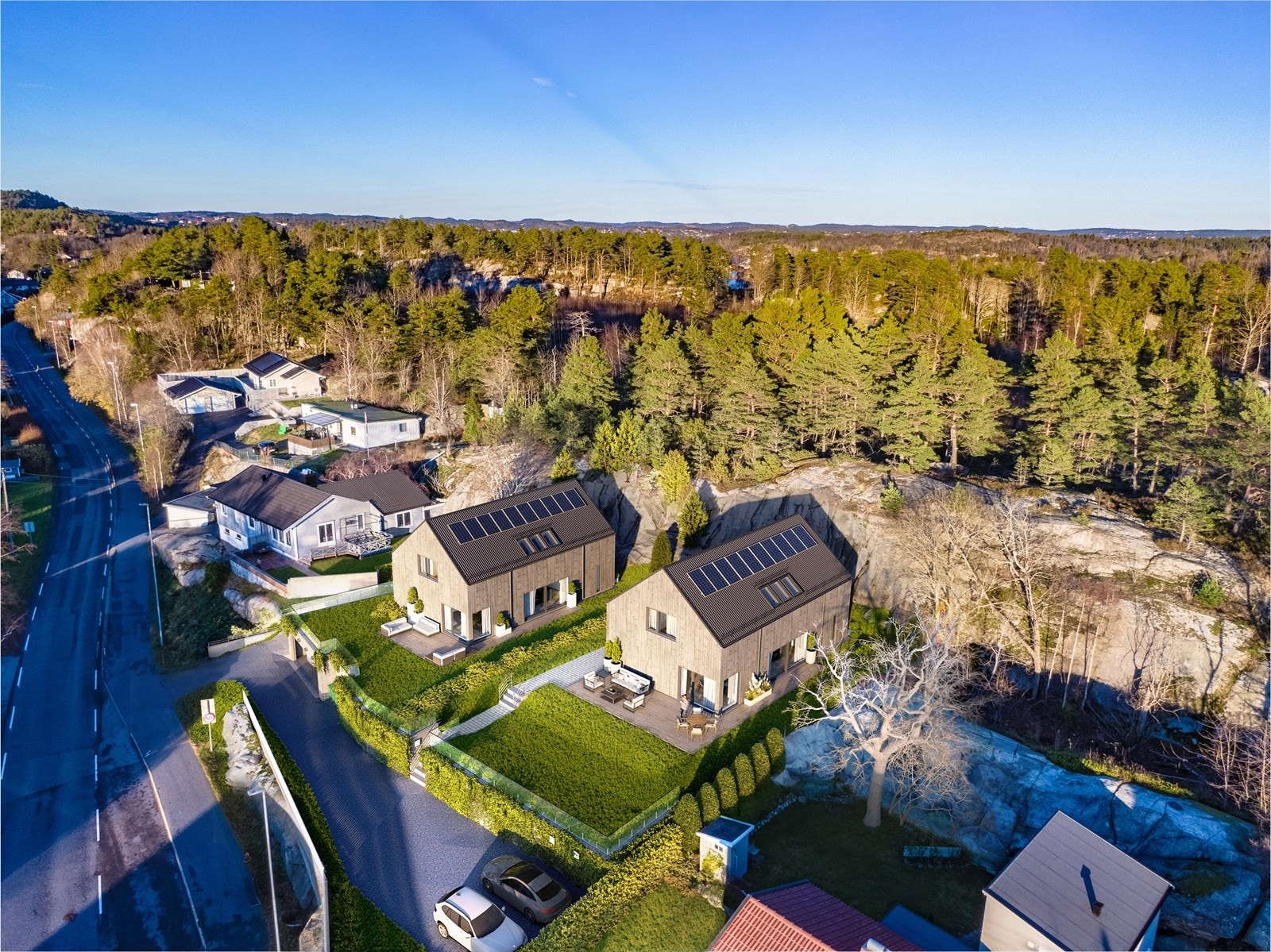 Tegningsforslag for boliger på tomtene Galleribilde