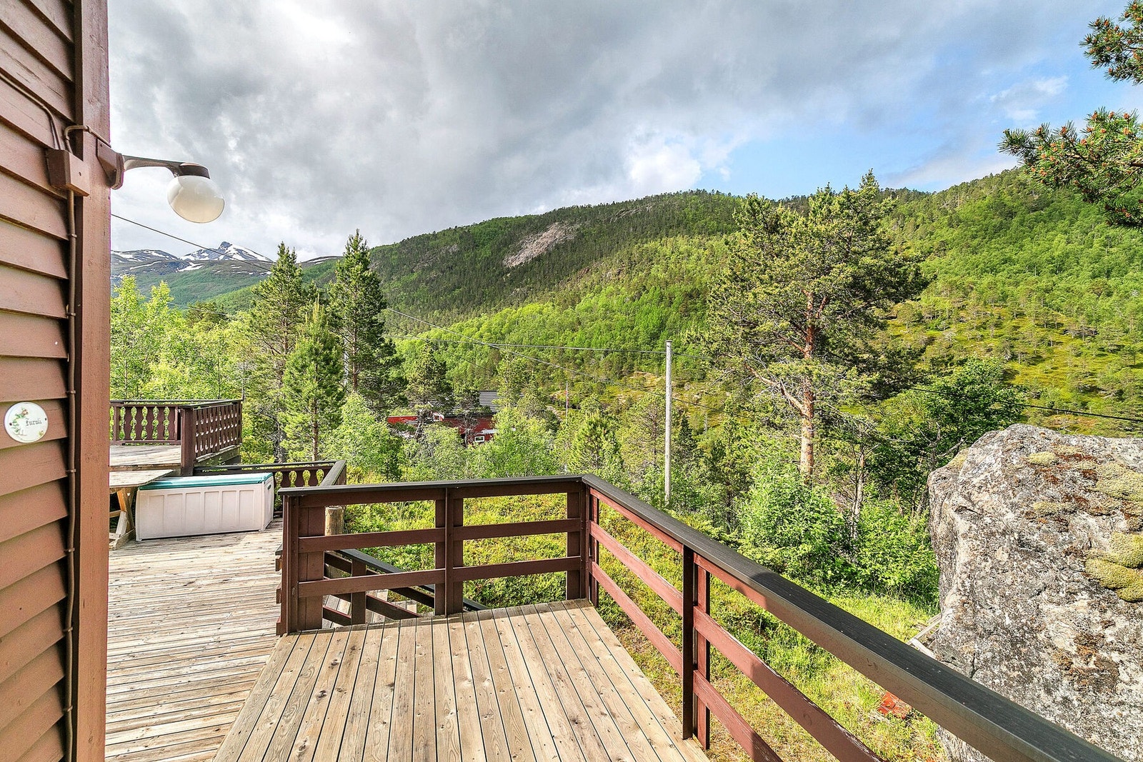 Utsikt fra terrassen Galleribilde