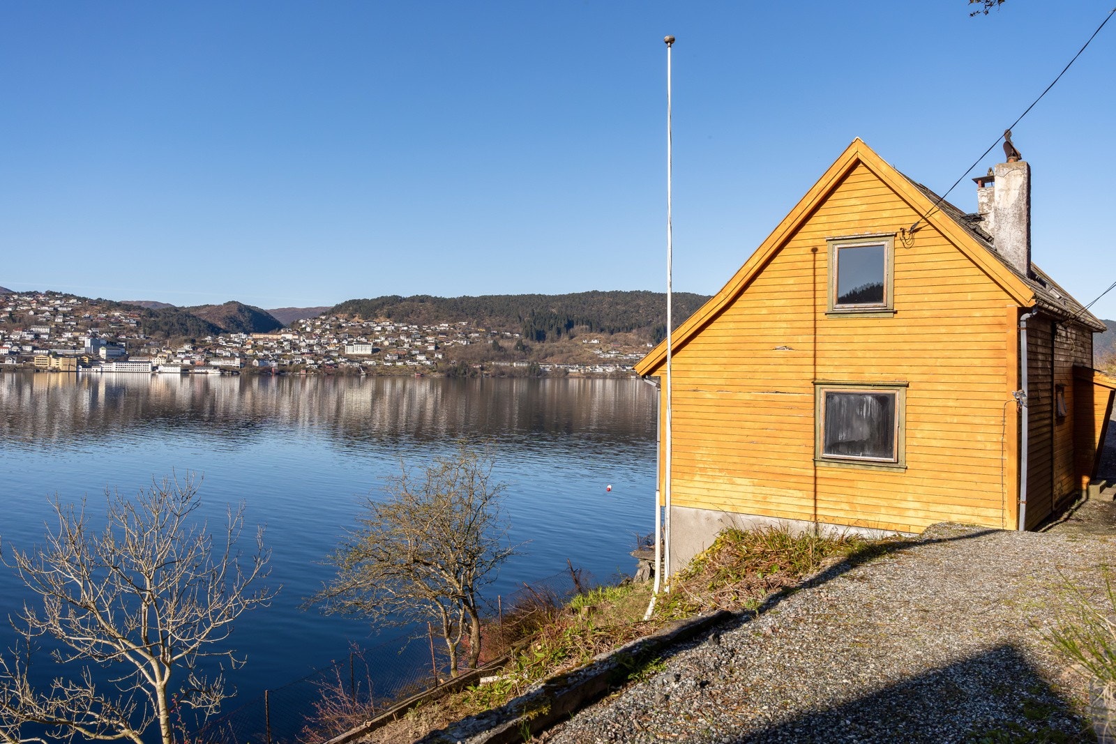fra veien bort til boligen Galleribilde
