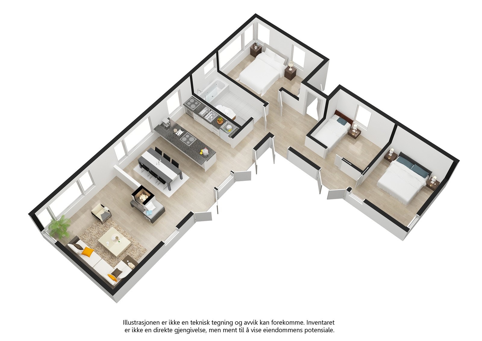 Plantegning til hovedhytte Galleribilde