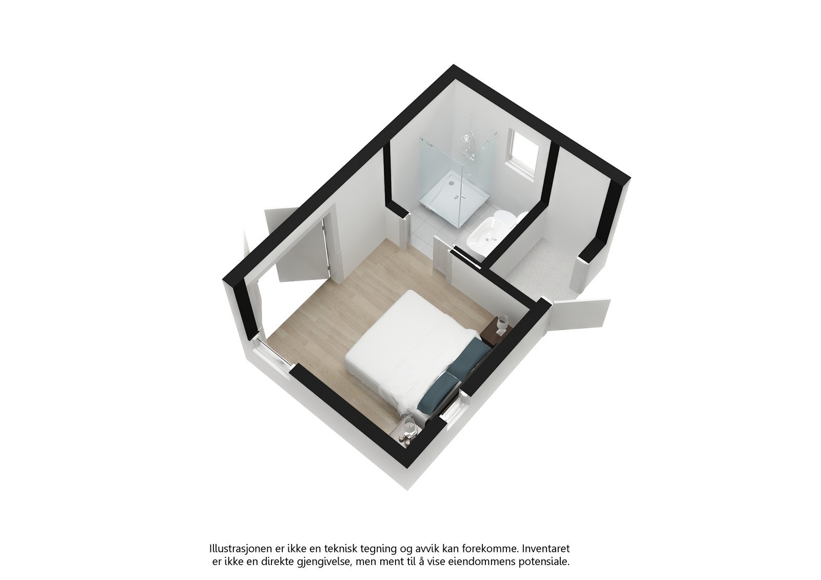 Plantegning anneks. Galleribilde