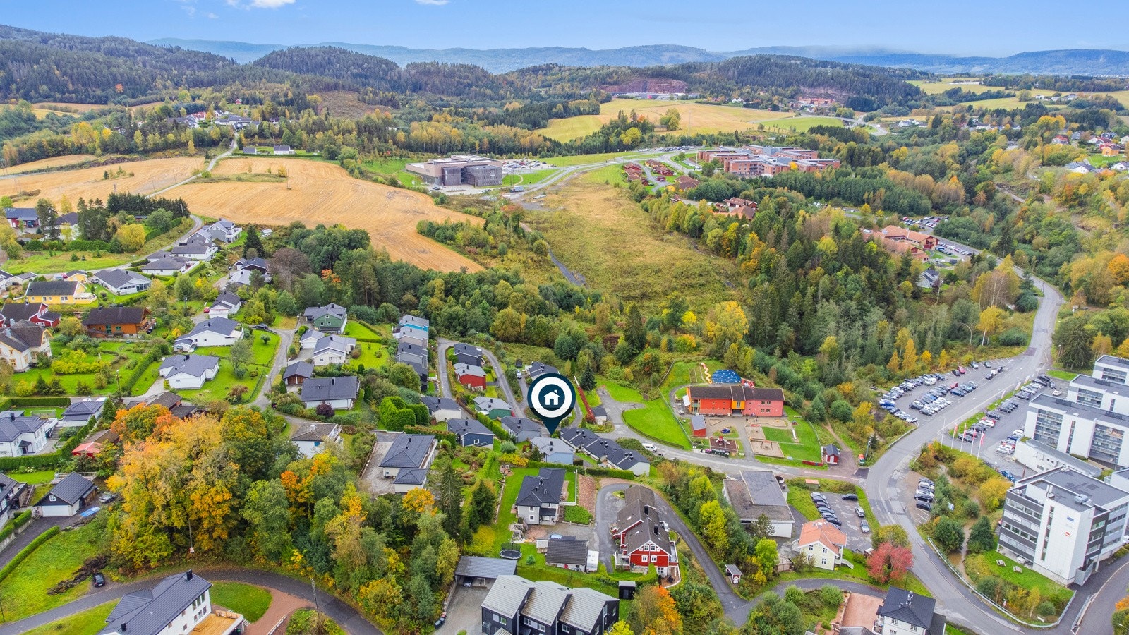 Oversiktsbilde fra nord. Galleribilde