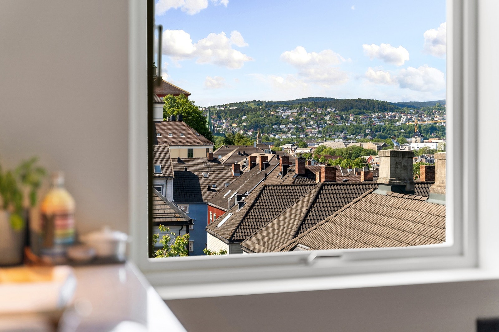 Utsikt fra kjøkkenvinduet. Galleribilde