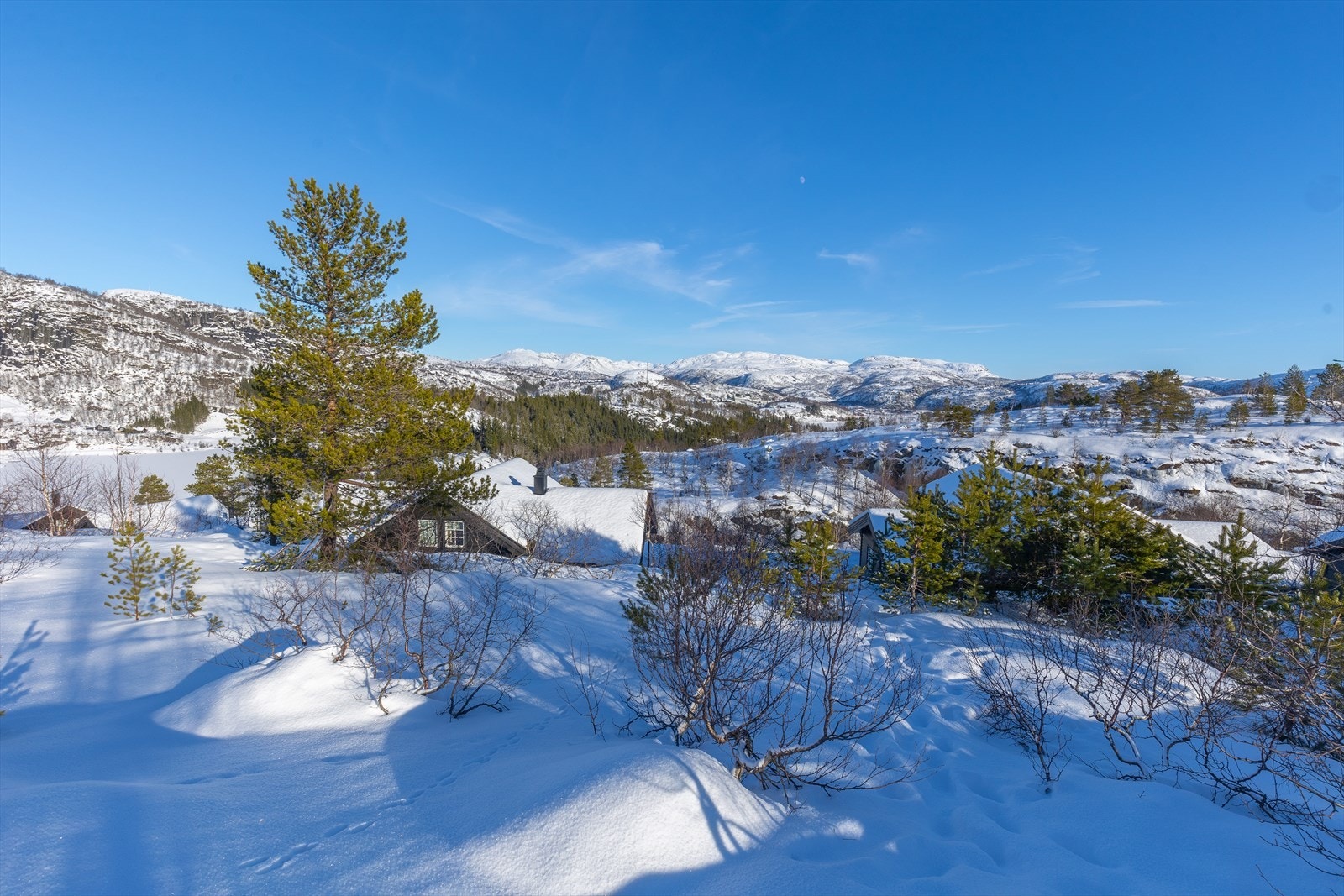 Bilde tatt fra tomt. Her vil man få flott utsikt! Galleribilde