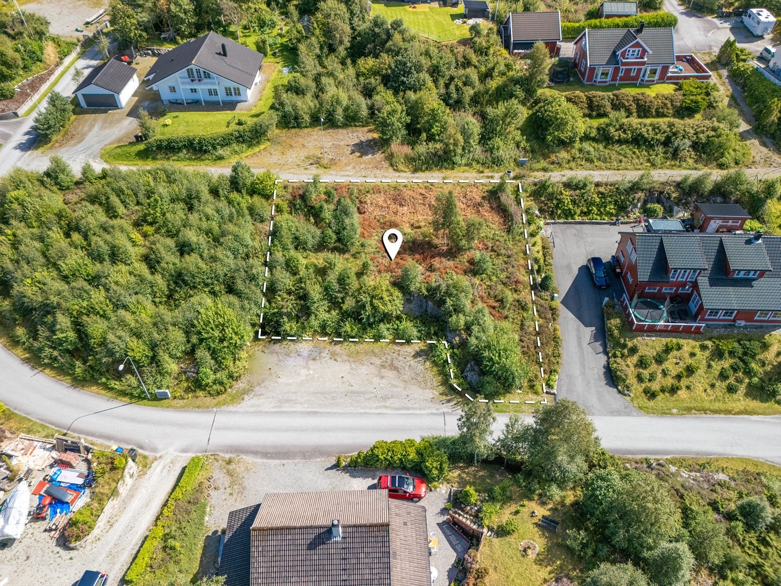 Illustrert tomtegrense, kan avvike i forhold til det som er reelt Galleribilde