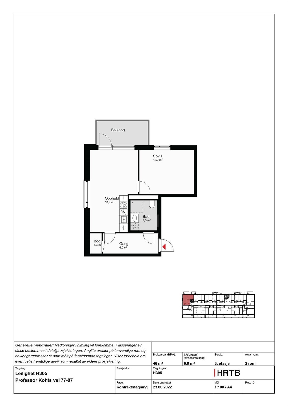 Plantegning Galleribilde