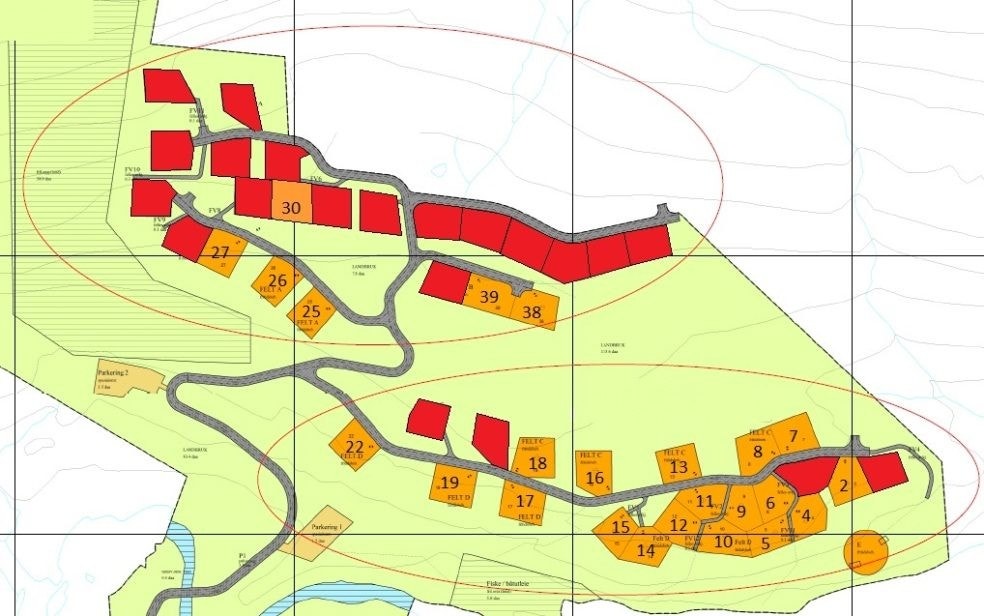 Tomteoversikt Galleribilde